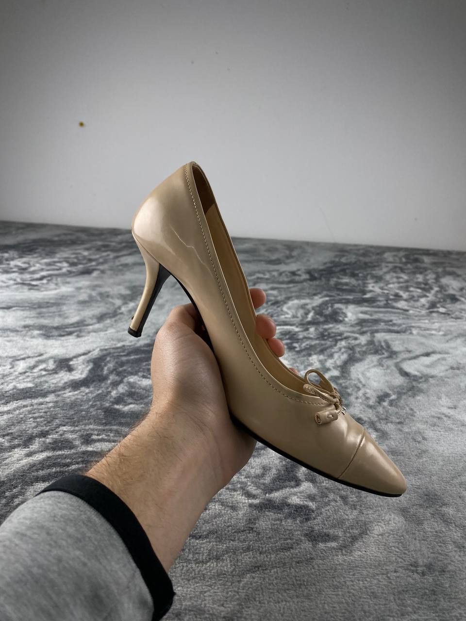 Prada Prada Leather Heels Women Size 36 Beige Size US 6 / IT 36 - 10 Thumbnail