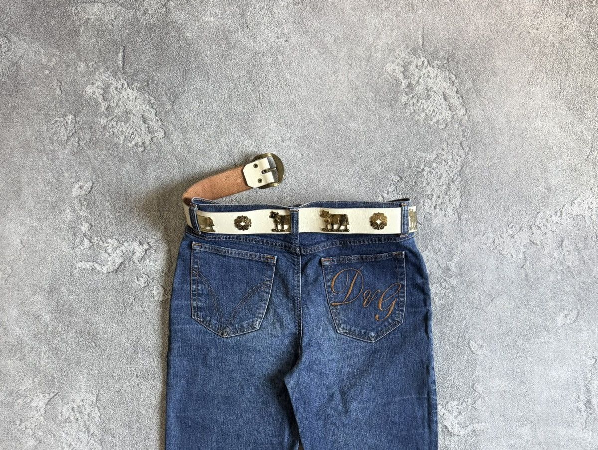 Etro 90s Retro vintage leather belt iconic cows 🐄 metal details Size ONE SIZE - 1 Thumbnail