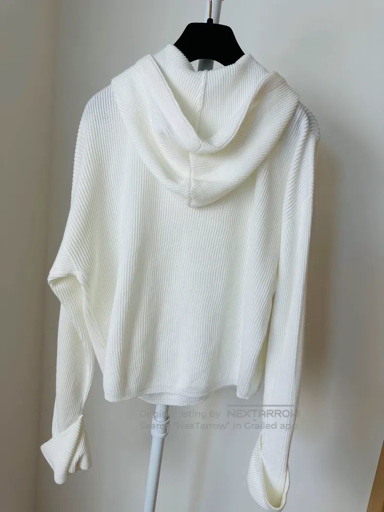 Brunello Cucinelli Brunello Cucinelli Hooded Knit Top Size L / US 10 / IT 46 - 6 Thumbnail