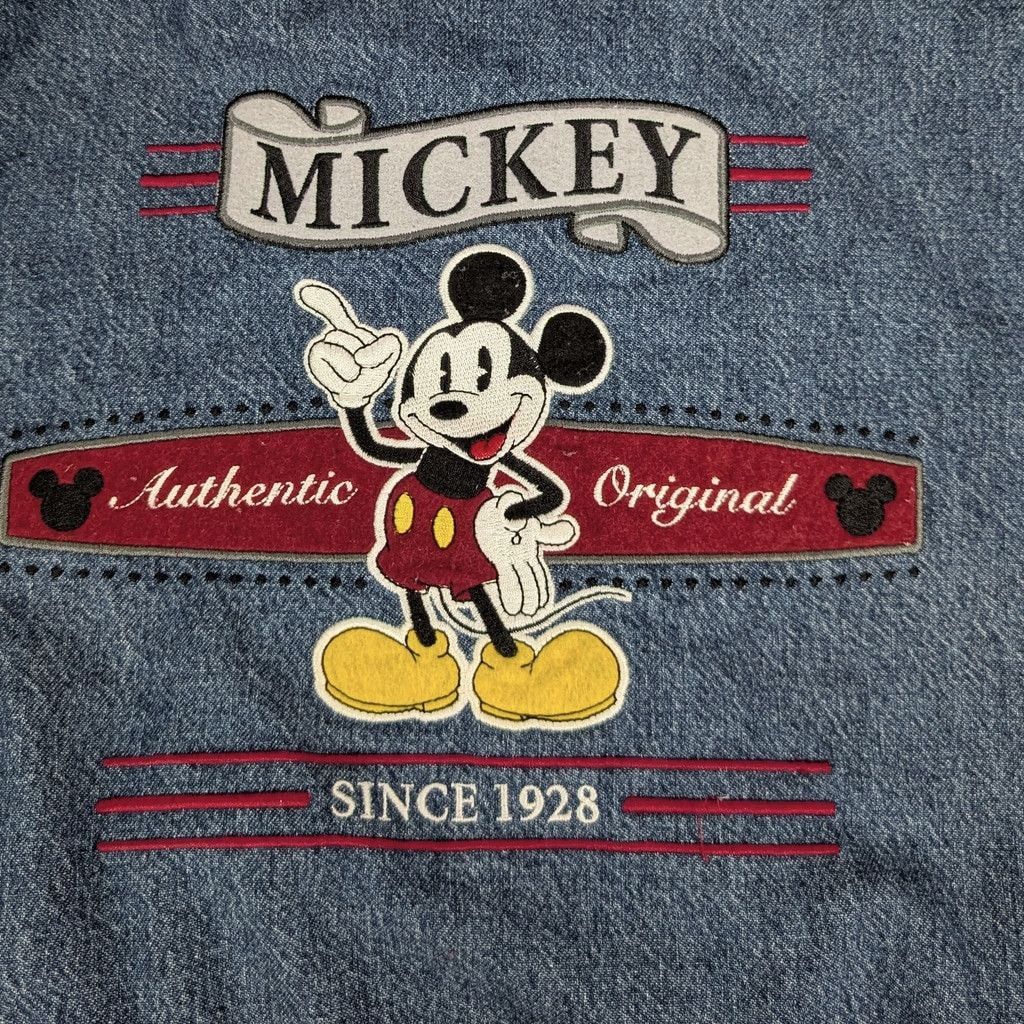 Disney Disney Mickey Mouse Denim Varsity Jacket Size XL Size US XL / EU 56 / 4 - 7 Thumbnail
