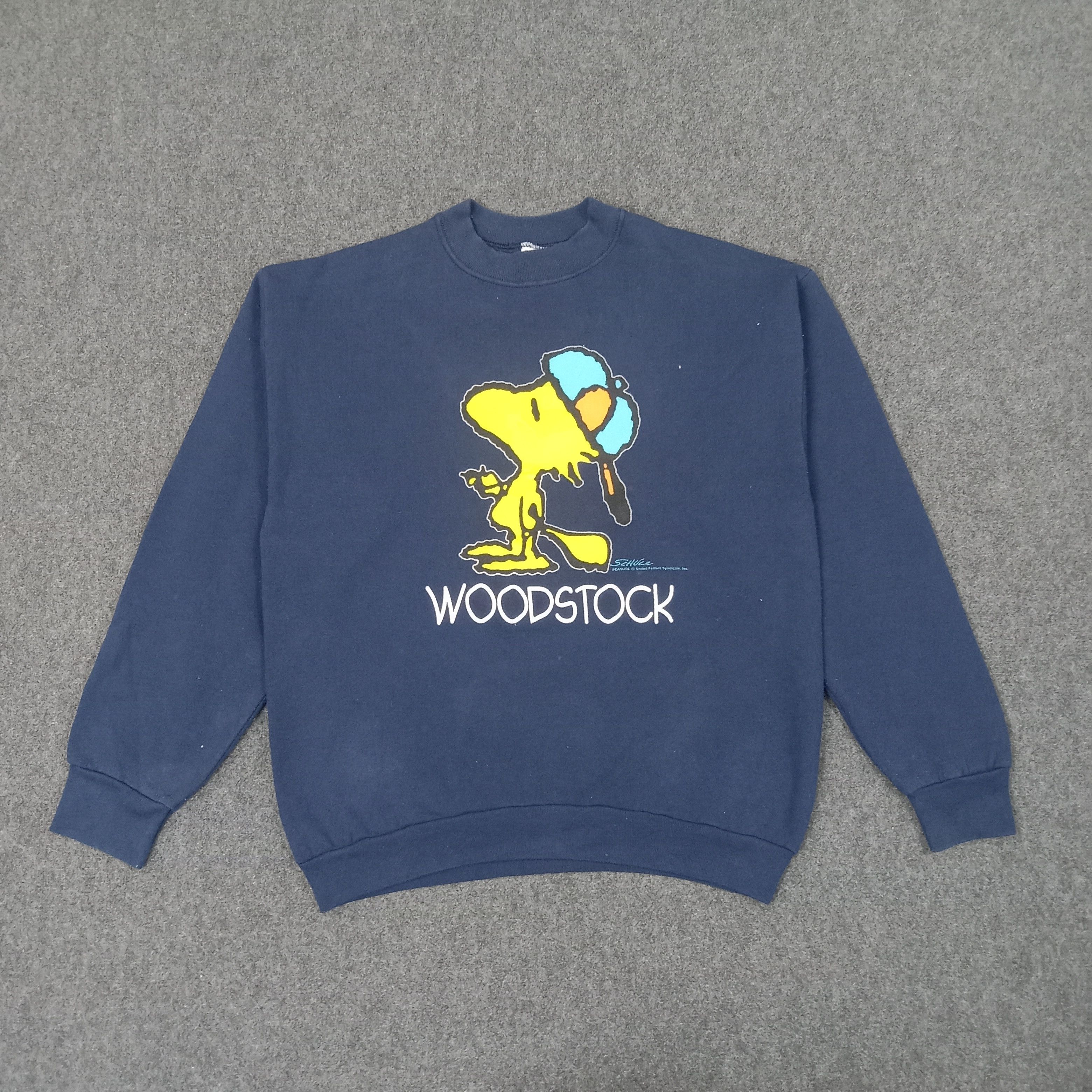 Peanuts Vintage 90's Woodstock Snoopy American Style Sweatshirt Size US M / EU 48-50 / 2 - 1 Thumbnail