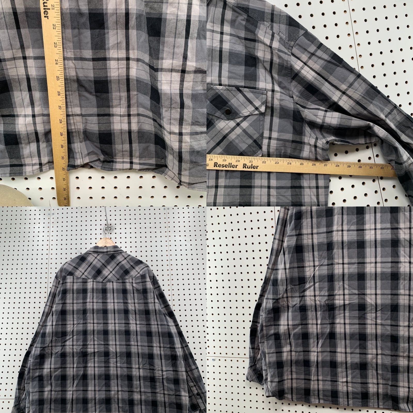 Vintage 5.11 Tactical Plaid Shirt Mens 2XL Gray Plaid Long Sleeve Rapid Entry Shirt Mens 2XL Gray Plaid Long Sleeve Button-Up Casual Workwear Mens Size US XXL / EU 58 / 5 - 8 Thumbnail