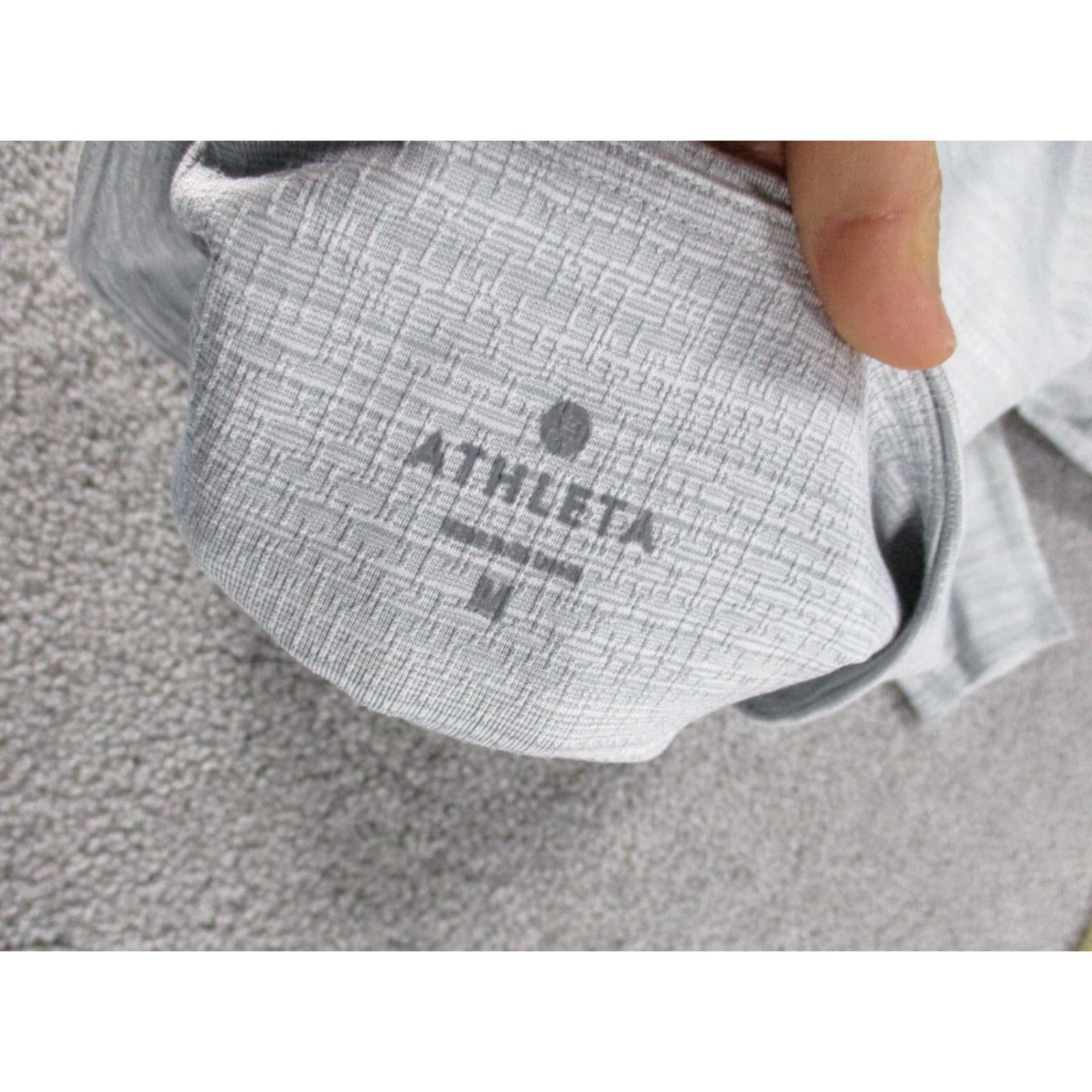 Athleta Athleta Leggings Womens M Gray Jacquard Athletic Activewear. Size 32" / US 10 / IT 46 - 7 Thumbnail