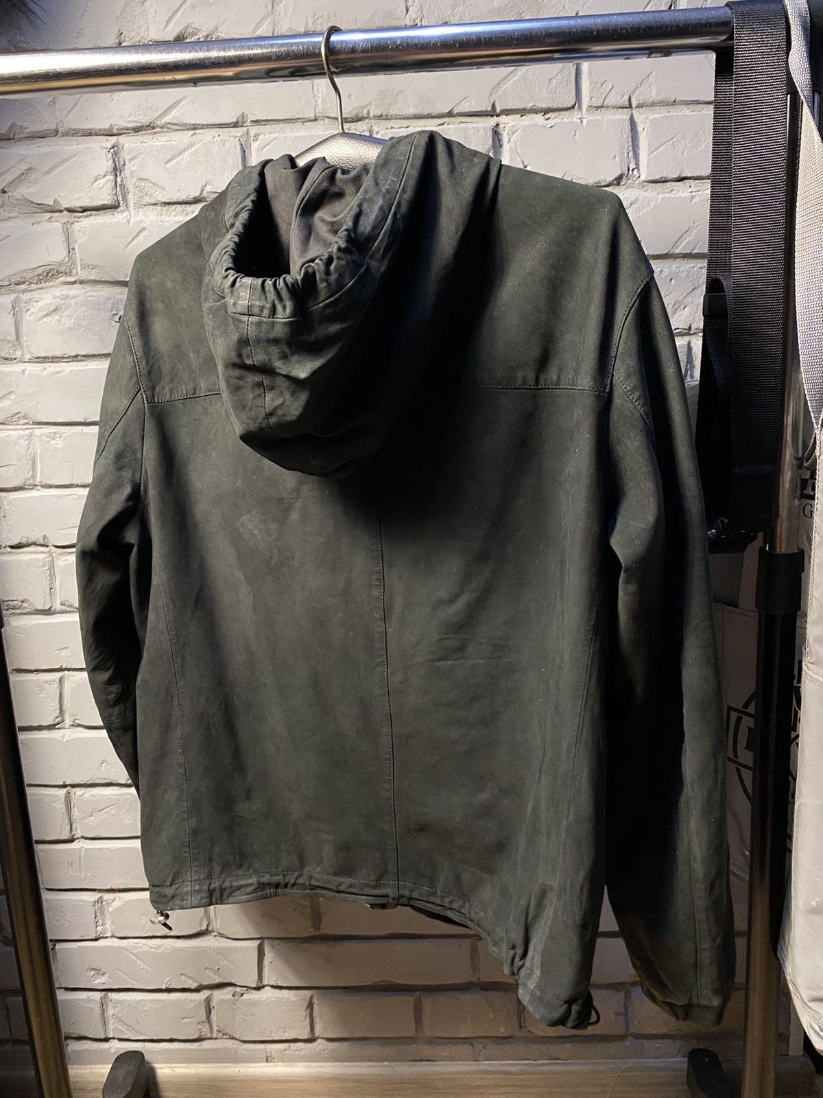 Allsaints AllSaints Mell Black Hooded Leather Jacket Size XS Mens Size US XS / EU 42 / 0 - 9 Thumbnail