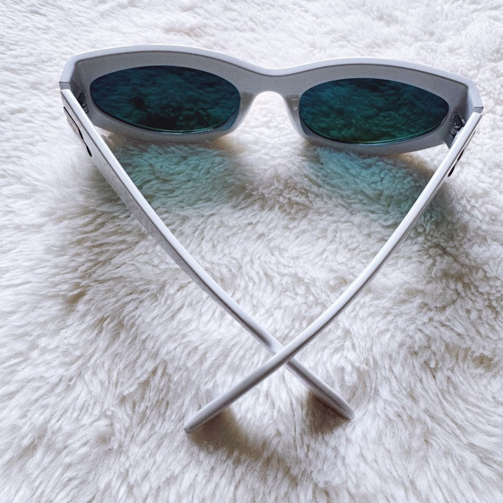 Other Francis Mirrored Orange with White Rim Sunglasses Size ONE SIZE - 13 Thumbnail