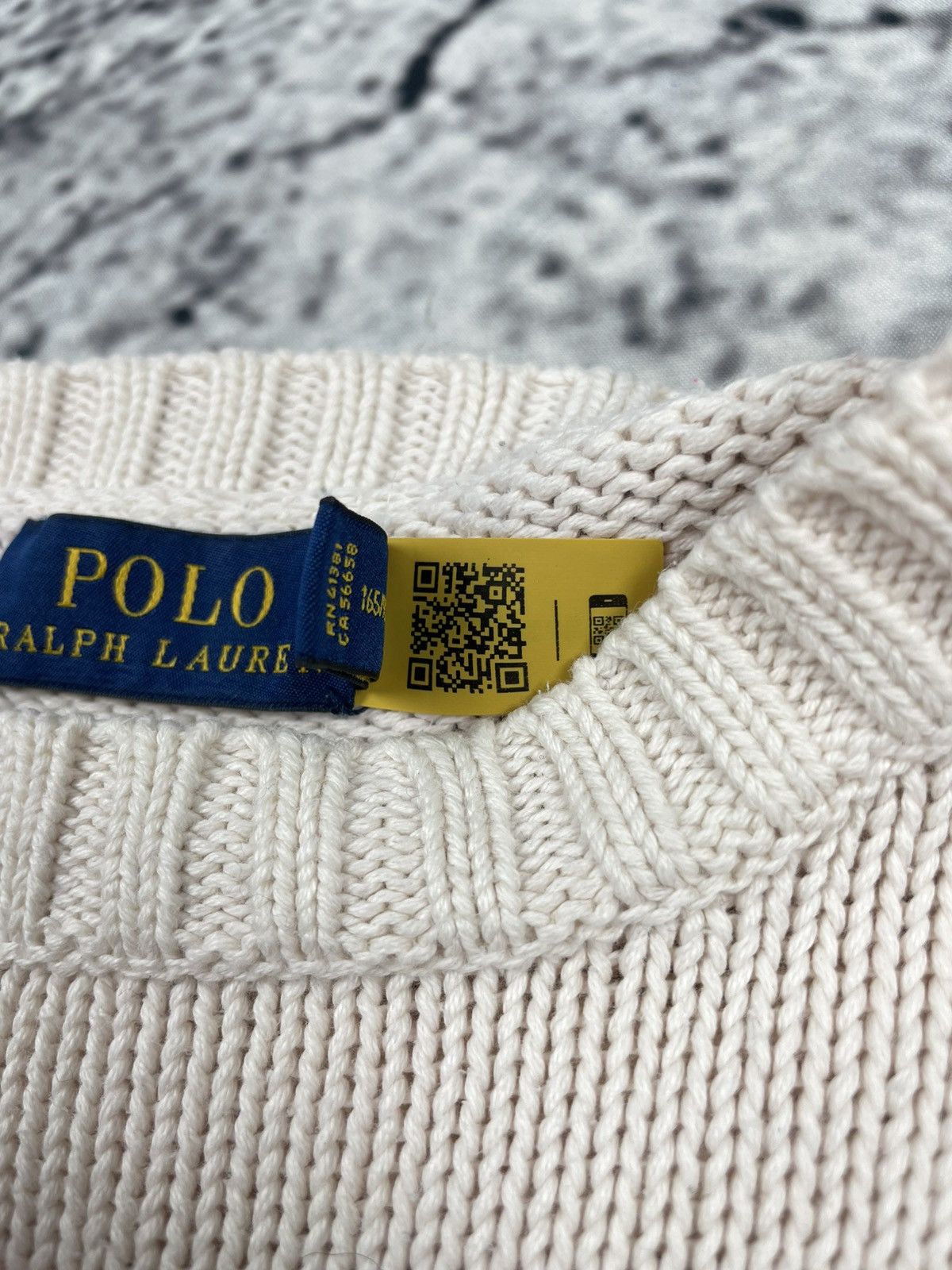Polo Ralph Lauren Polo Ralph Lauren M Bear Cotton Sweater Beige Premium Size M / US 6-8 / IT 42-44 - 5 Thumbnail