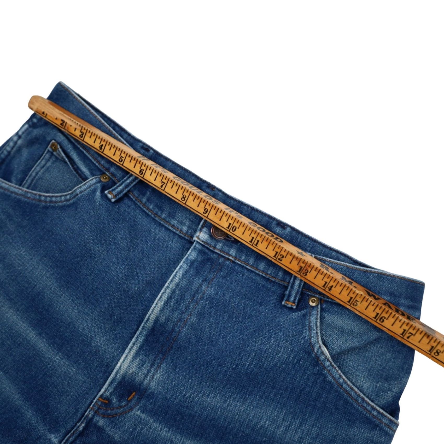 Denime VINTAGE Sheplers Jeans Blue 34x30 Flannel Lined Denim Jeans Mens Regular Size 34 Inseam 30 Size US 34 / EU 50 - 5 Thumbnail