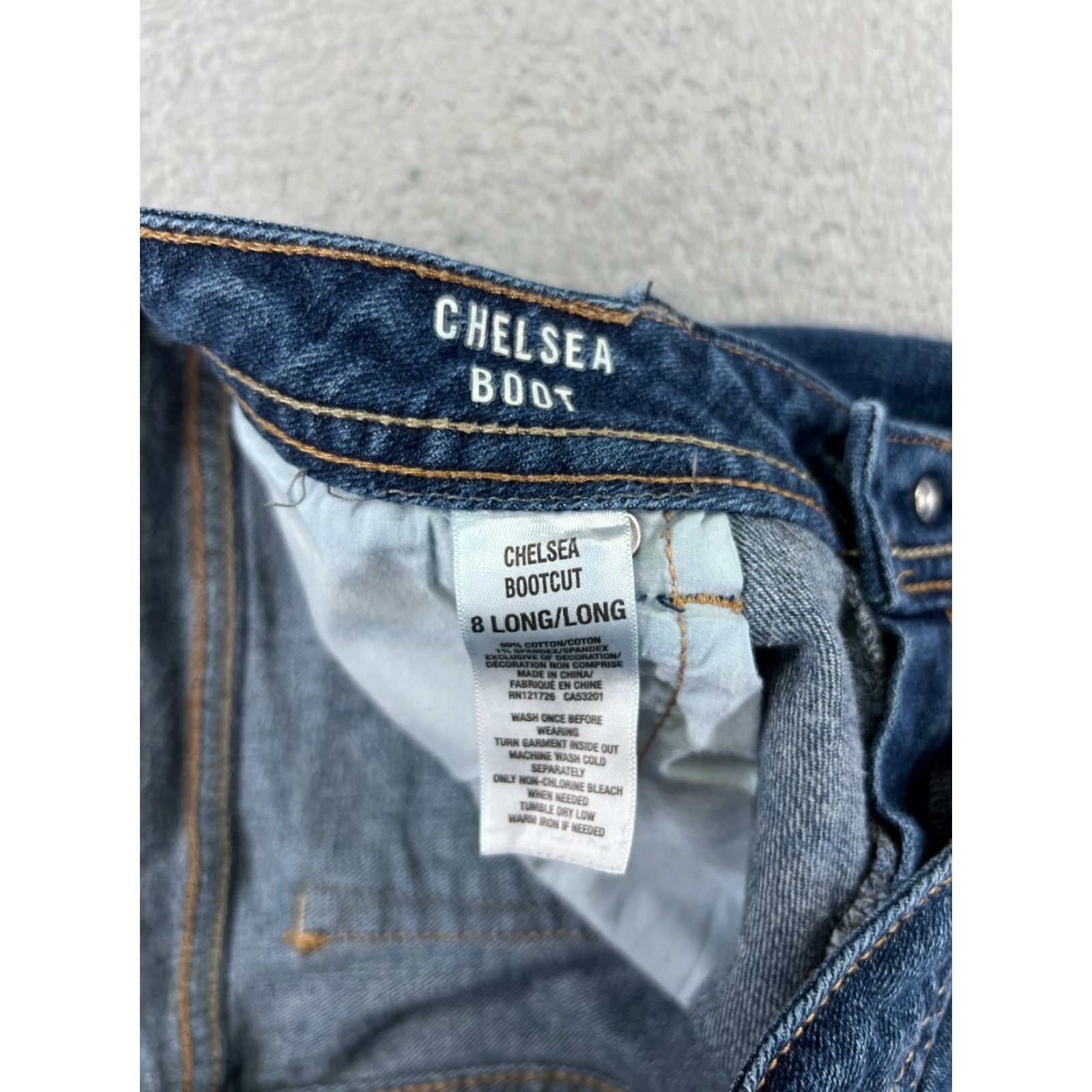 Vintage Aéropostale Jeans Womens 9 Long Blue Denim Hailey Flare Low Rise 30x32 Slim Stretch Distressed 5-Pocket Design Size 30" / US 8 / IT 44 - 4 Thumbnail