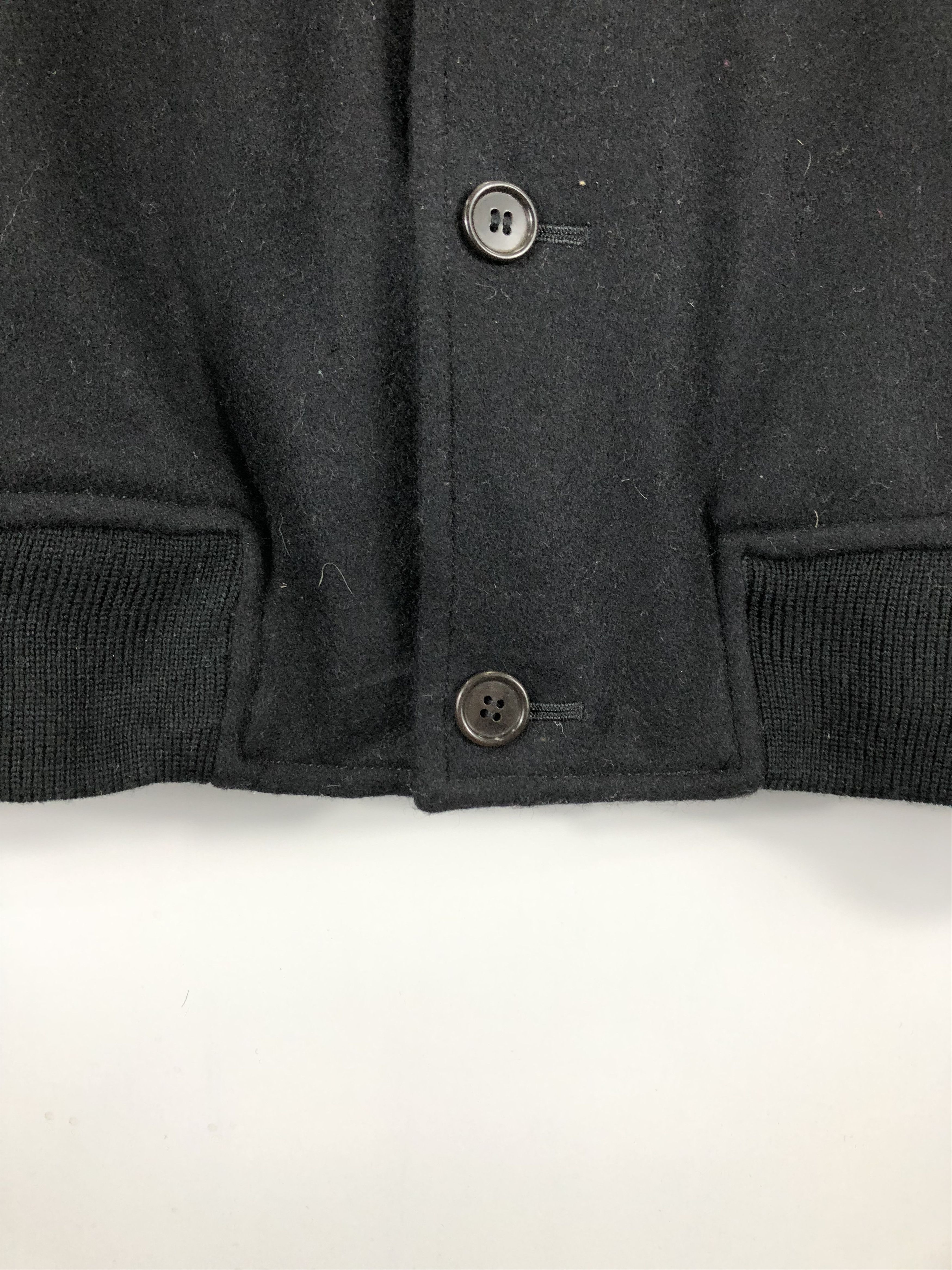 Japanese Brand Vintage 90s Japanese Brand Varsity Leather Sleeve V0245 Size US M / EU 48-50 / 2 - 6 Thumbnail