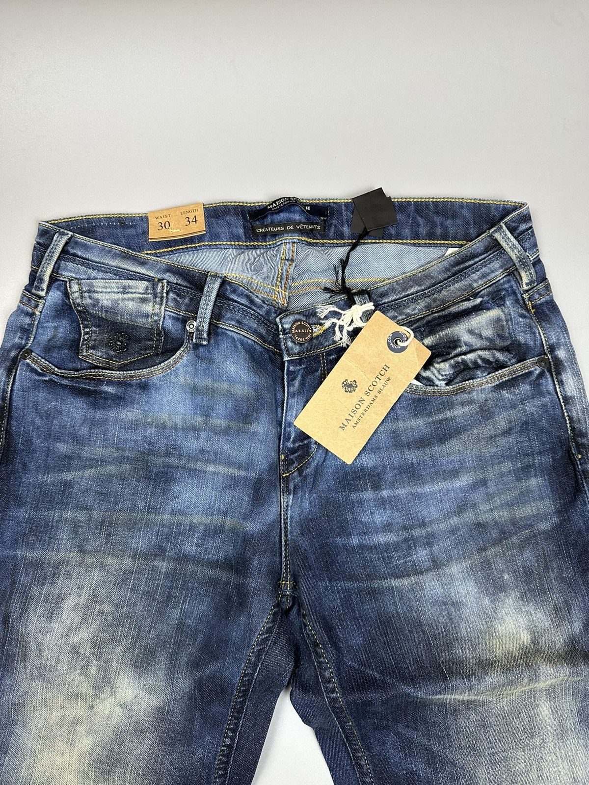Jean × Scotch & Soda Blue faded slim fit jean Scotch&soda Size 30" / US 8 / IT 44 - 2 Thumbnail