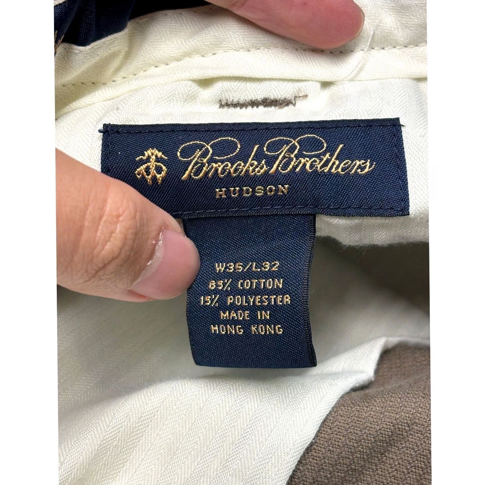 Brooks Brothers VINTAGE Brooks Brothers Hudson Corduroy Pants Mens 35x32 Brown Straight Leg Wide Size US 35 - 3 Thumbnail