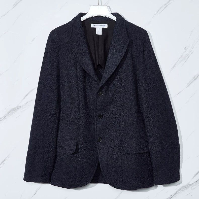 Comme des Garcons Comme des Garcons Men's Wool Blazer Size US M / EU 48-50 / 2 - 1 Thumbnail