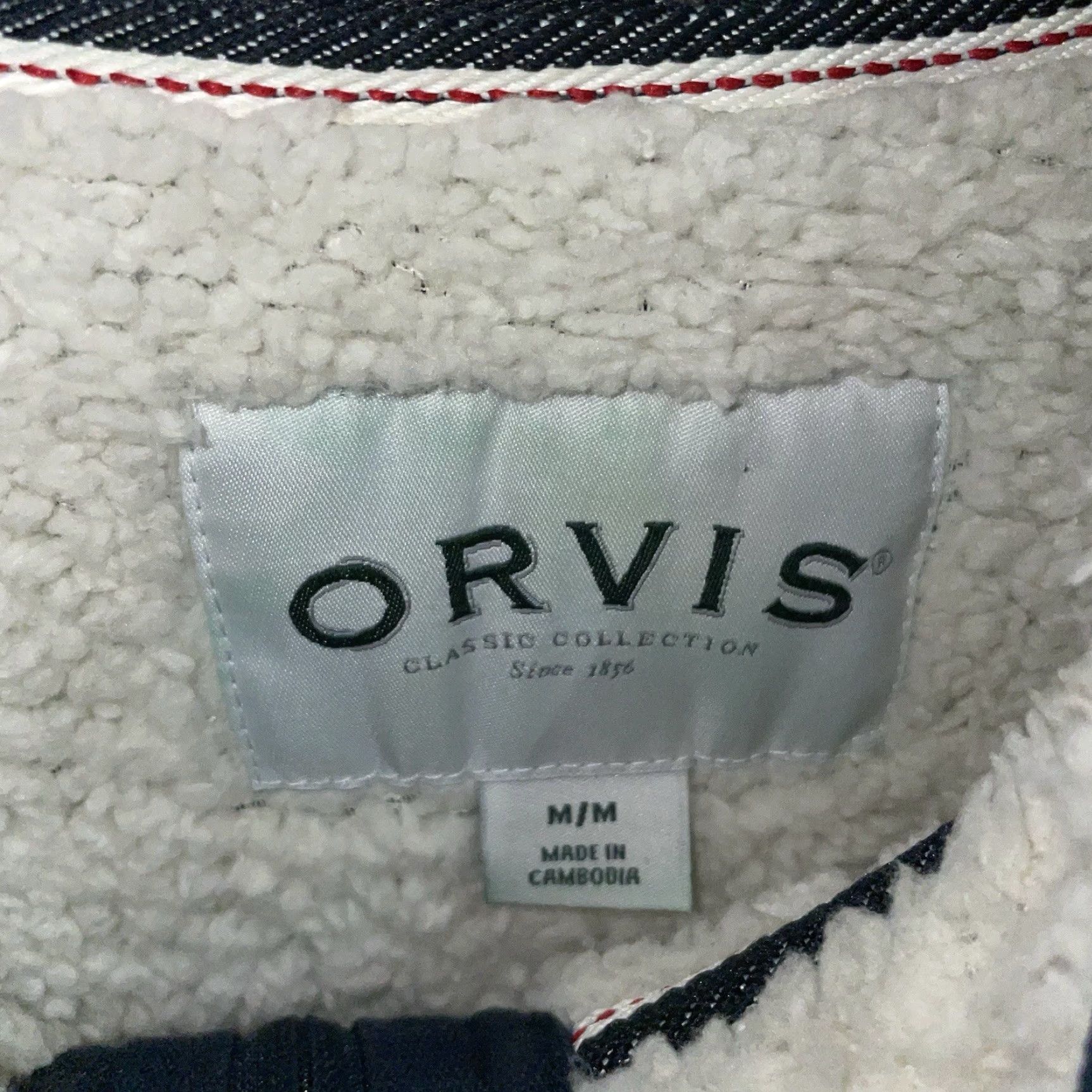Orvis Orvis Jacket Mens Blue Fleece Lined Half-Zip M Size Polyester Zip Modern Pullover Size US M / EU 48-50 / 2 - 4 Thumbnail