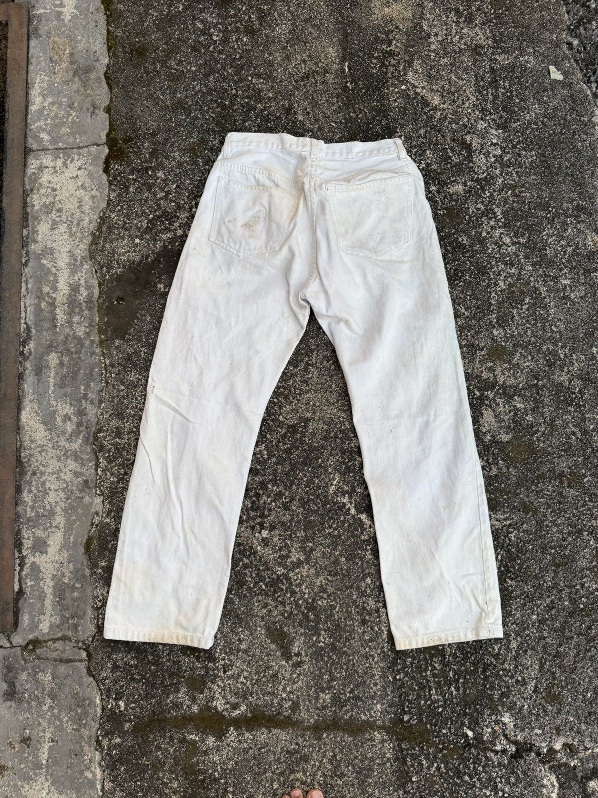 A.P.C. APC SELVEDGE DENIM WHITE JEANS Size US 29 - 7 Thumbnail
