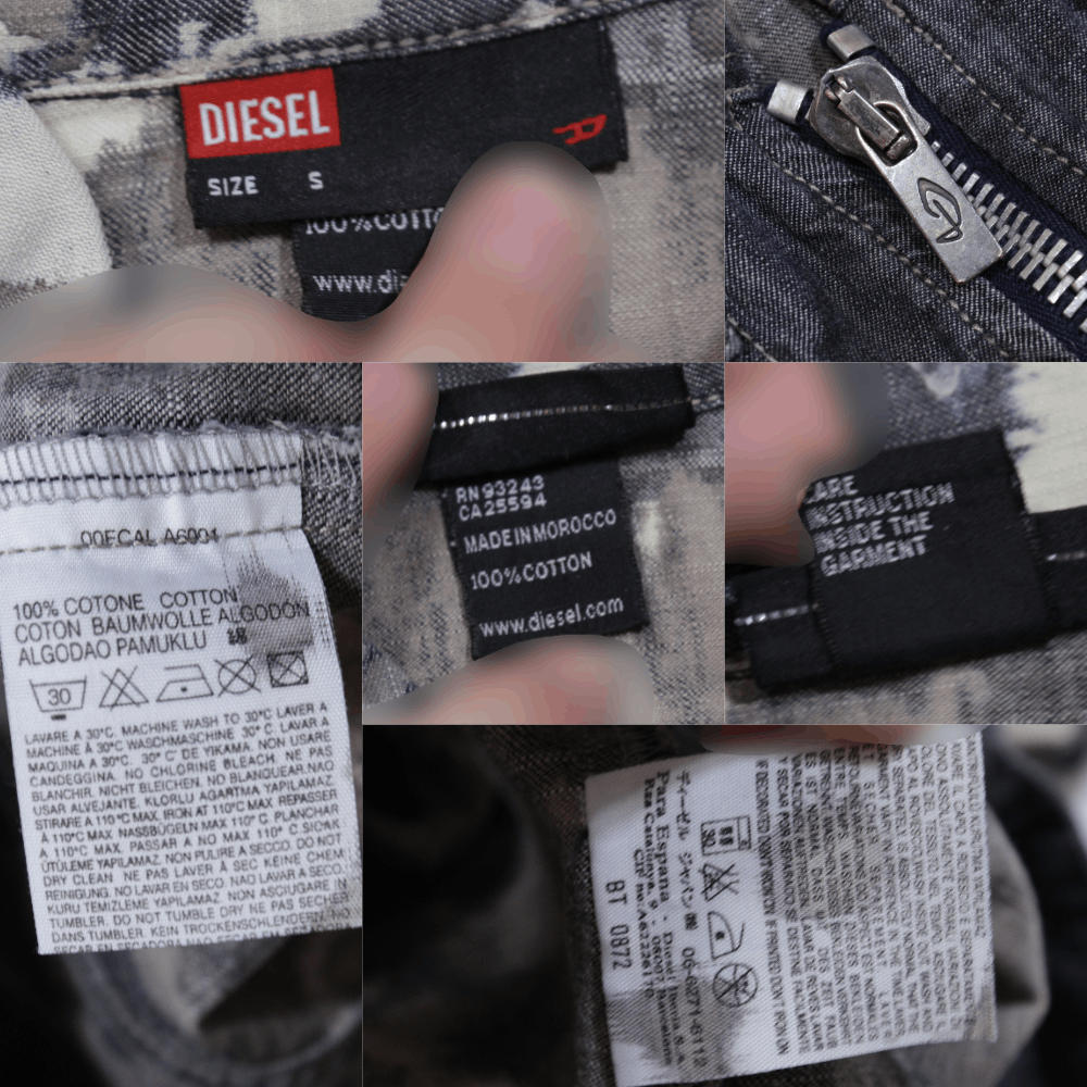 Diesel 00S Tie Dye Denim Jacket Vintage Size S / US 4 / IT 40 - 7 Thumbnail