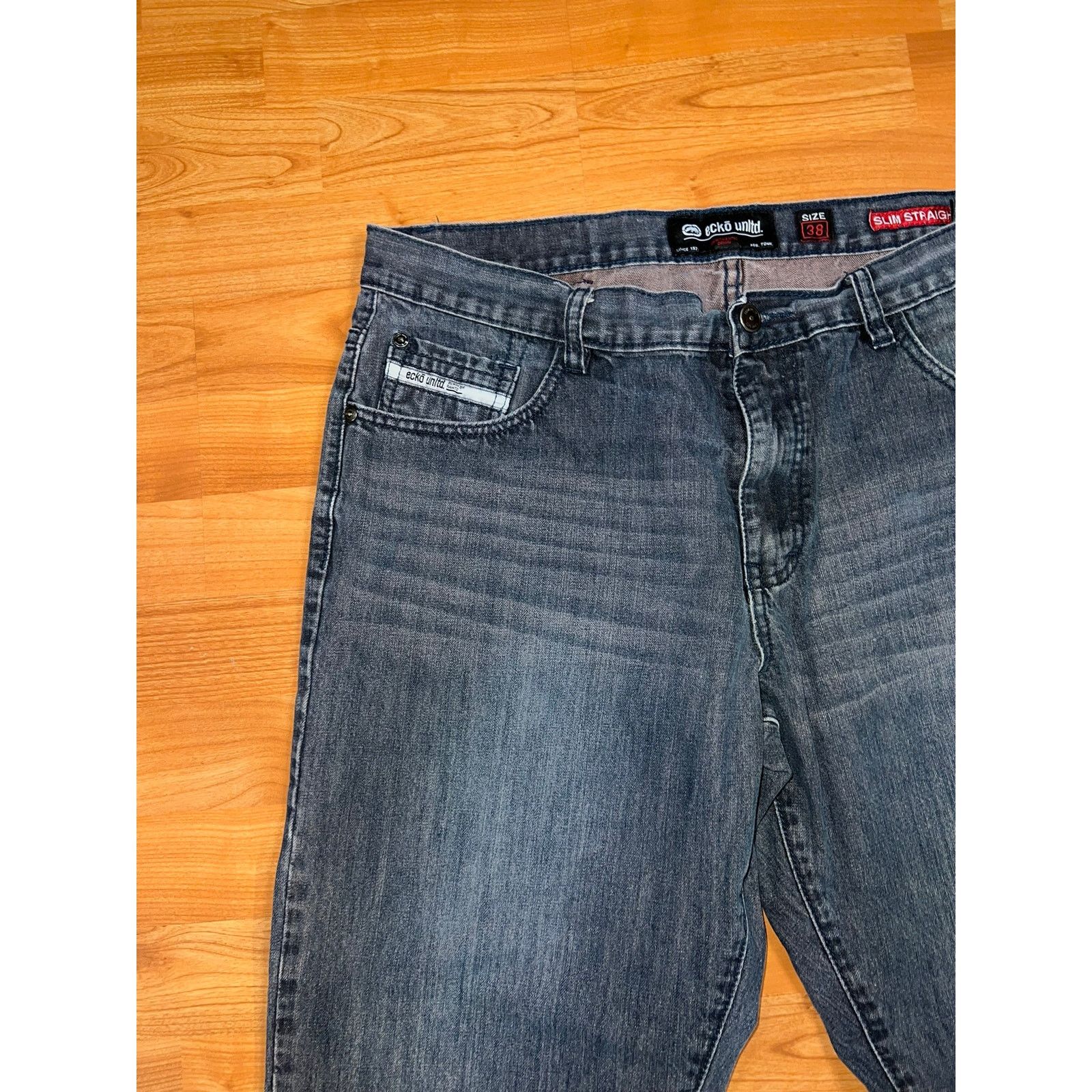 Ecko Unltd. Ecko Unltd Jeans Unlimited Pants Bottoms Baggy Logo Denim 38 Size US 38 / EU 54 - 3 Thumbnail