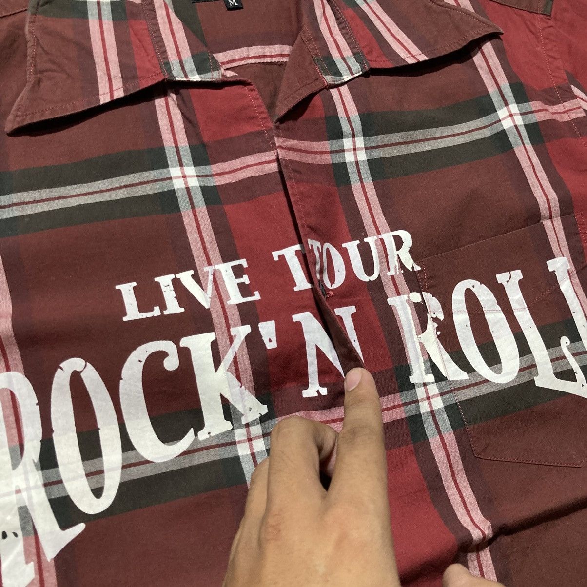 PPFM 2000s PPFM “Live Tour Rock n Roll” Flanel Plaid Shirt Punk Size US M / EU 48-50 / 2 - 9 Thumbnail