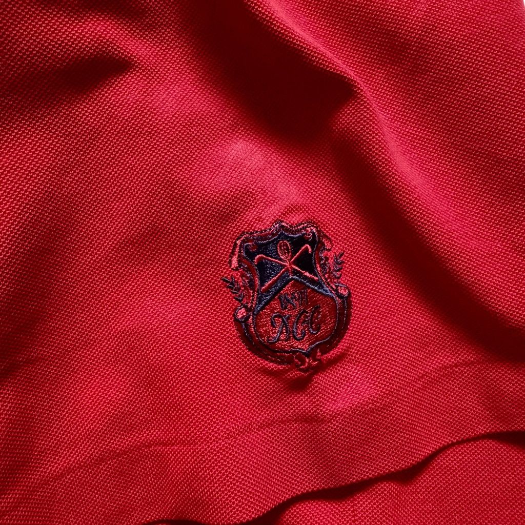 Polo Ralph Lauren Vintage Ralph Lauren Polo Golf DCC Dayton Country Club Red Size US XL / EU 56 / 4 - 3 Thumbnail