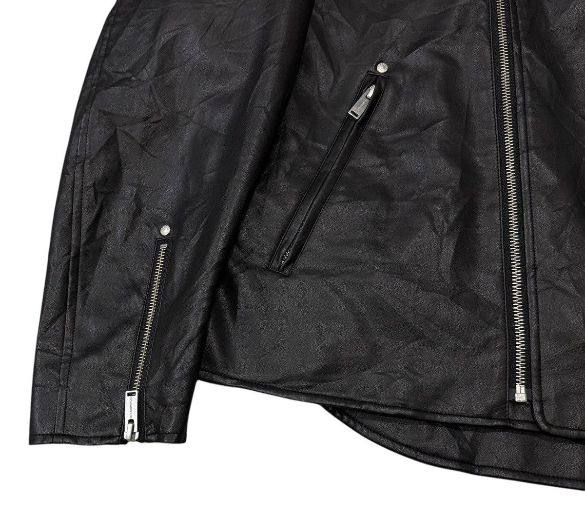 Undercover Vintage Undercover X GU Double Collar Faux Leather Jacket Size US M / EU 48-50 / 2 - 5 Thumbnail