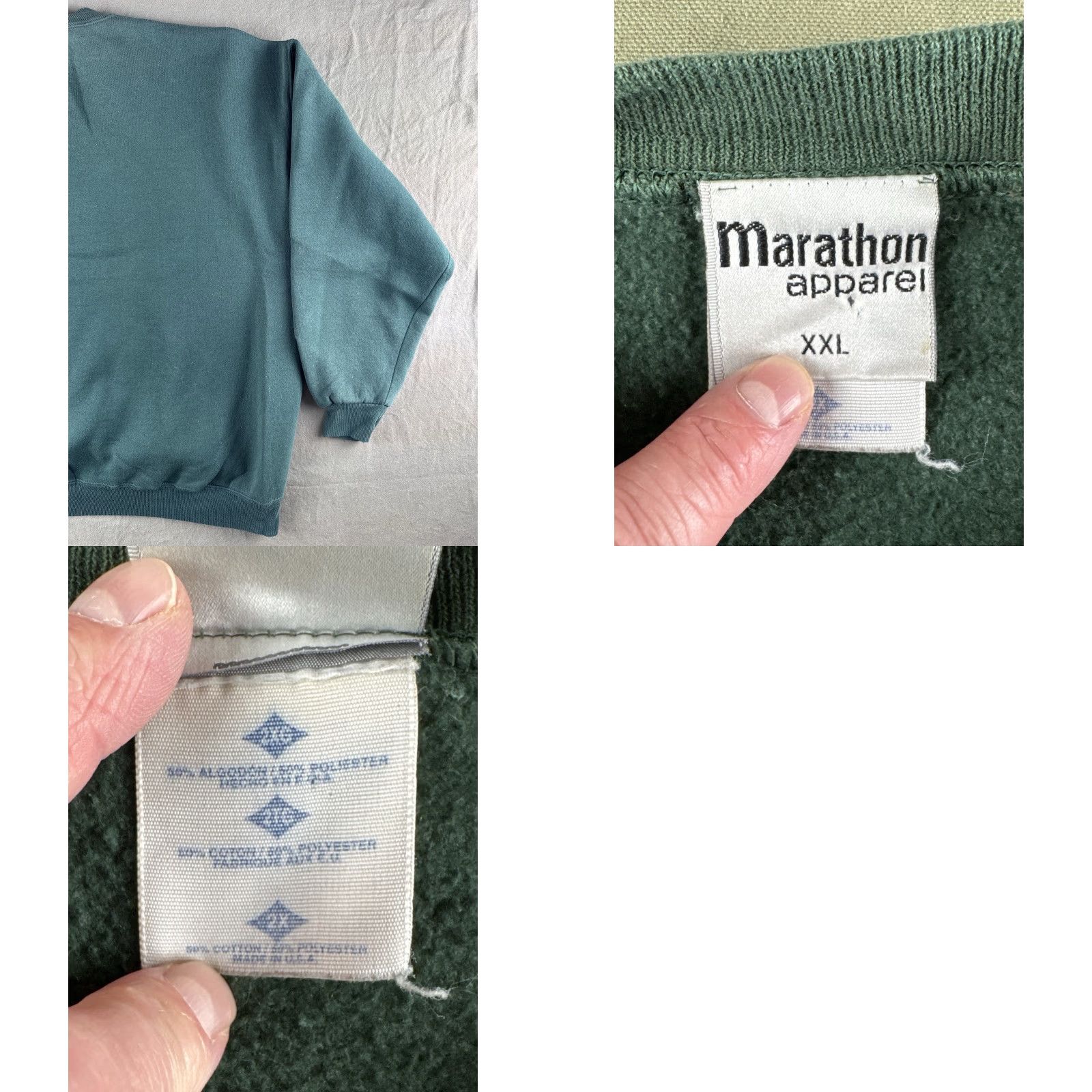 Vintage VINTAGE Ducks Unlimited Black Bear Nature Wildlife Sweatshirt Marathon 2XL Black Forest Green Crew Neck Long Sleeve Mens 90s Outdoor Nature Pullover Size US XXL / EU 58 / 5 - 8 Thumbnail