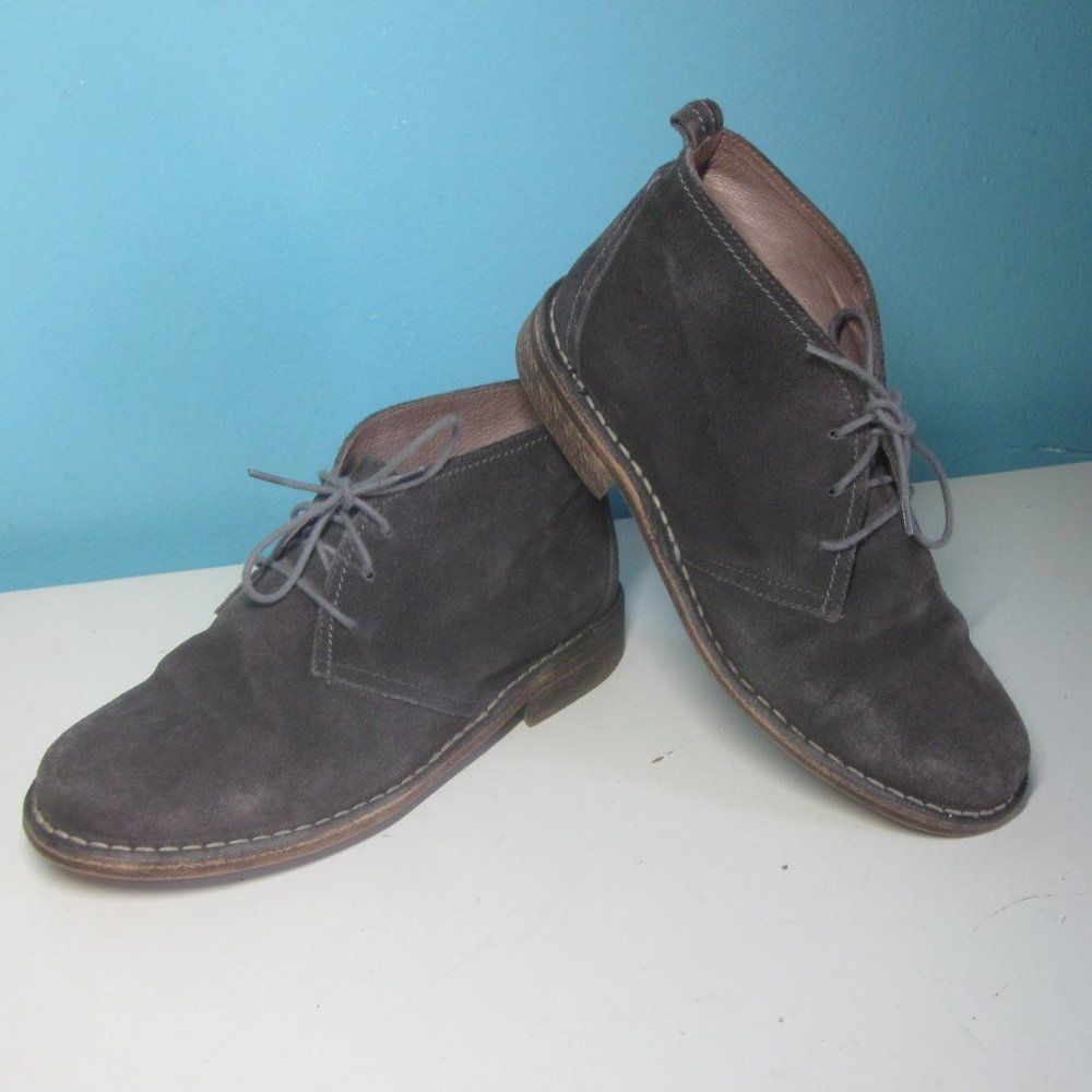 Other Eric Michael Gray Suede Lace Up Booties Size 37 / 6.5 Size US 7 / IT 37 - 8 Thumbnail