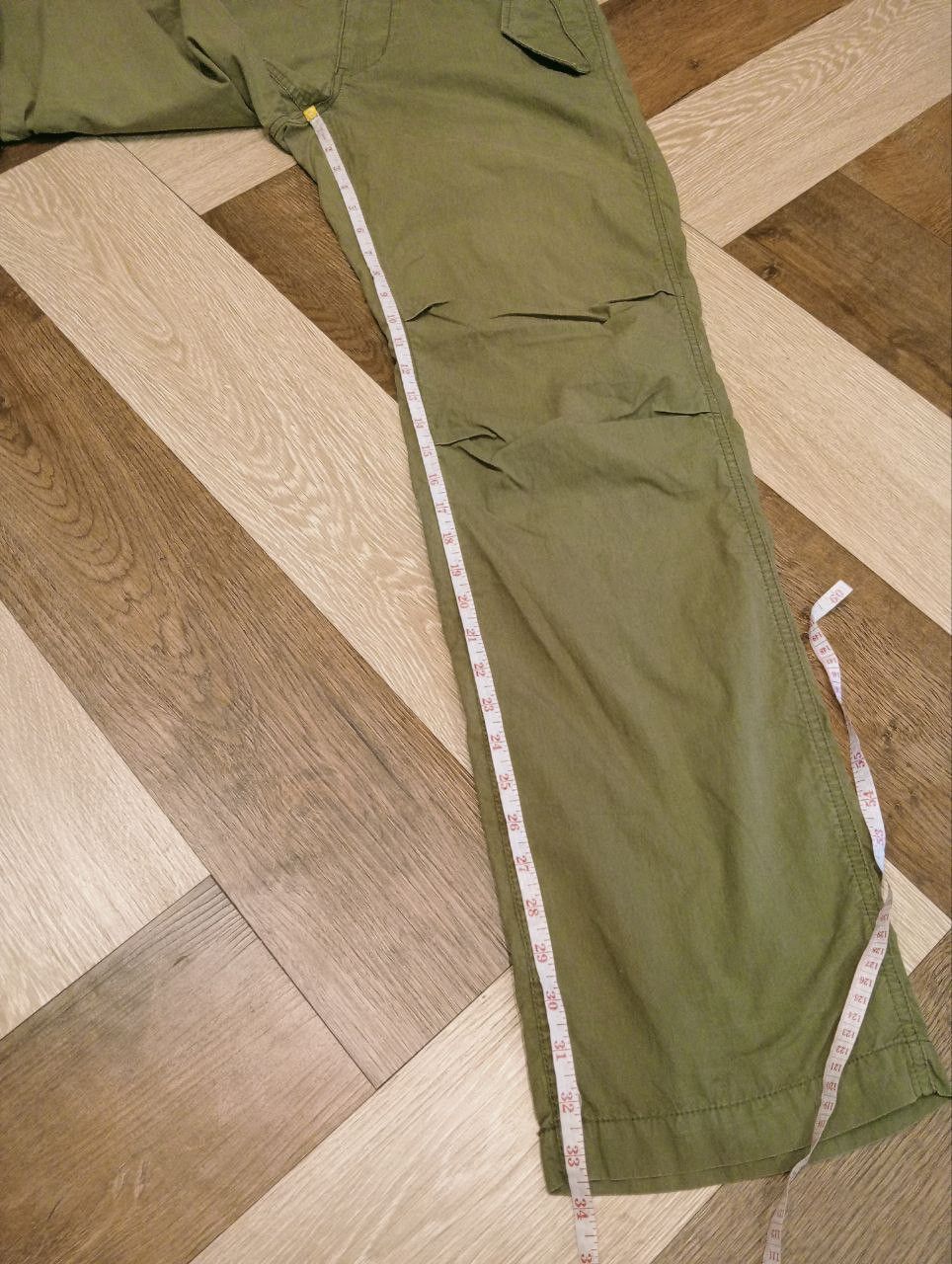 Margaret Howell MARGARET HOWELL X ALPHA INDUSTRIES GREEN ARMY PANTS - SIZE L Size US 34 / EU 50 - 13 Thumbnail