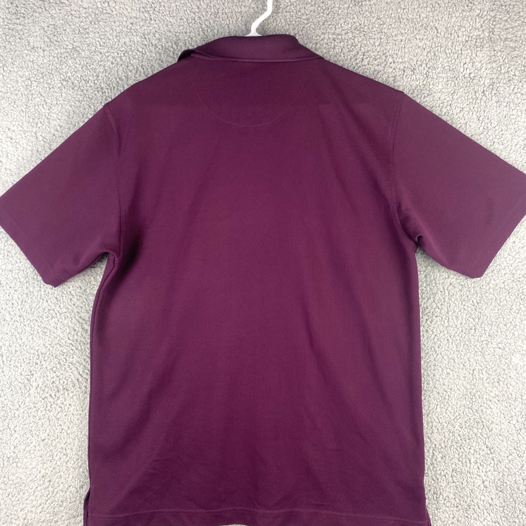 Vintage Grand Slam Polo Shirt Men Large Burgundy Golf Activewear Casual Knit 100% Polyester Short Sleeve Button Collared Regular Fit Performance Shirt Size US L / EU 52-54 / 3 - 6 Thumbnail