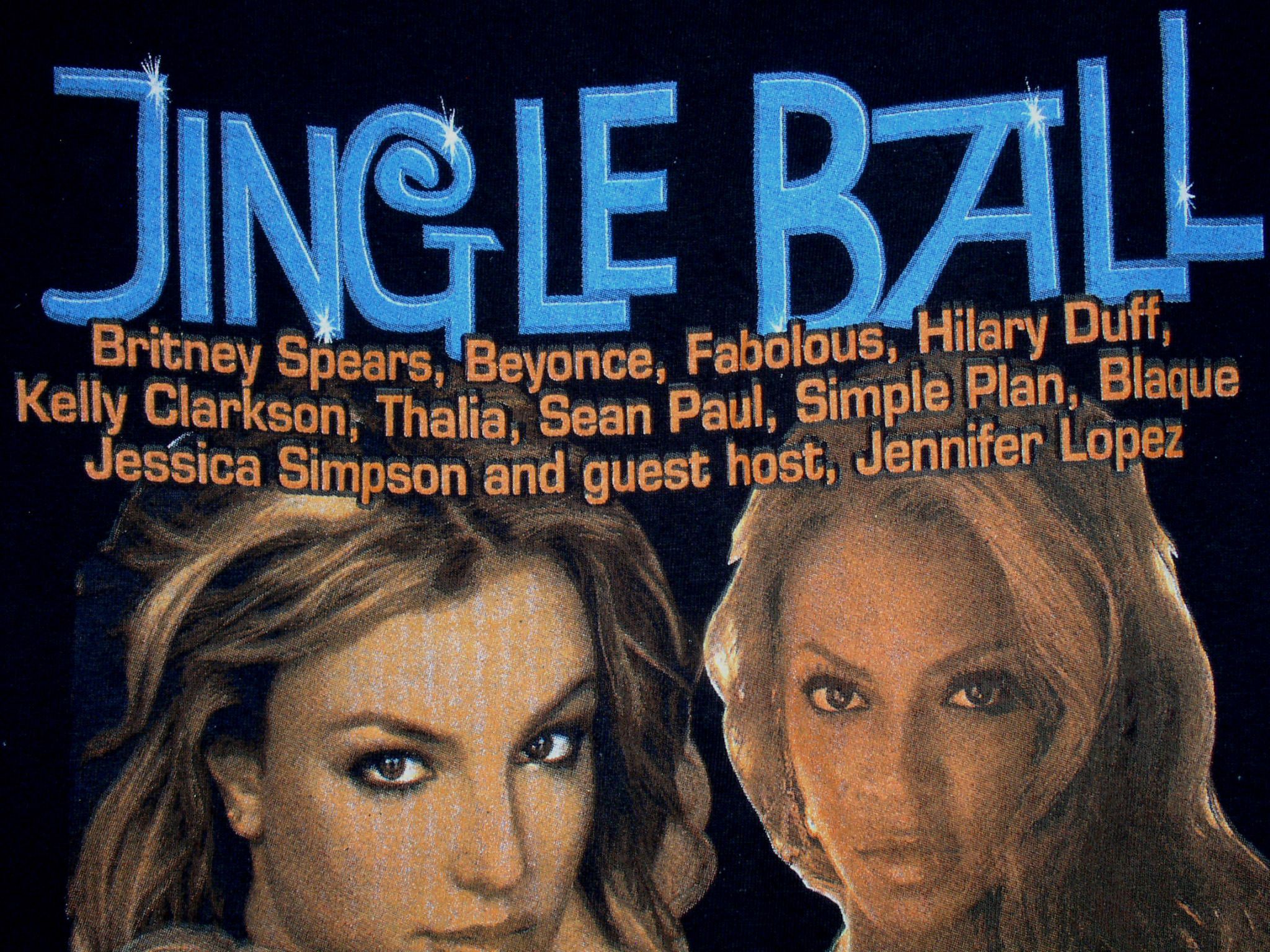 Vintage Britney Spears Beyonce Jingle Ball Concert Shirt 2003 Size US L / EU 52-54 / 3 - 5 Thumbnail