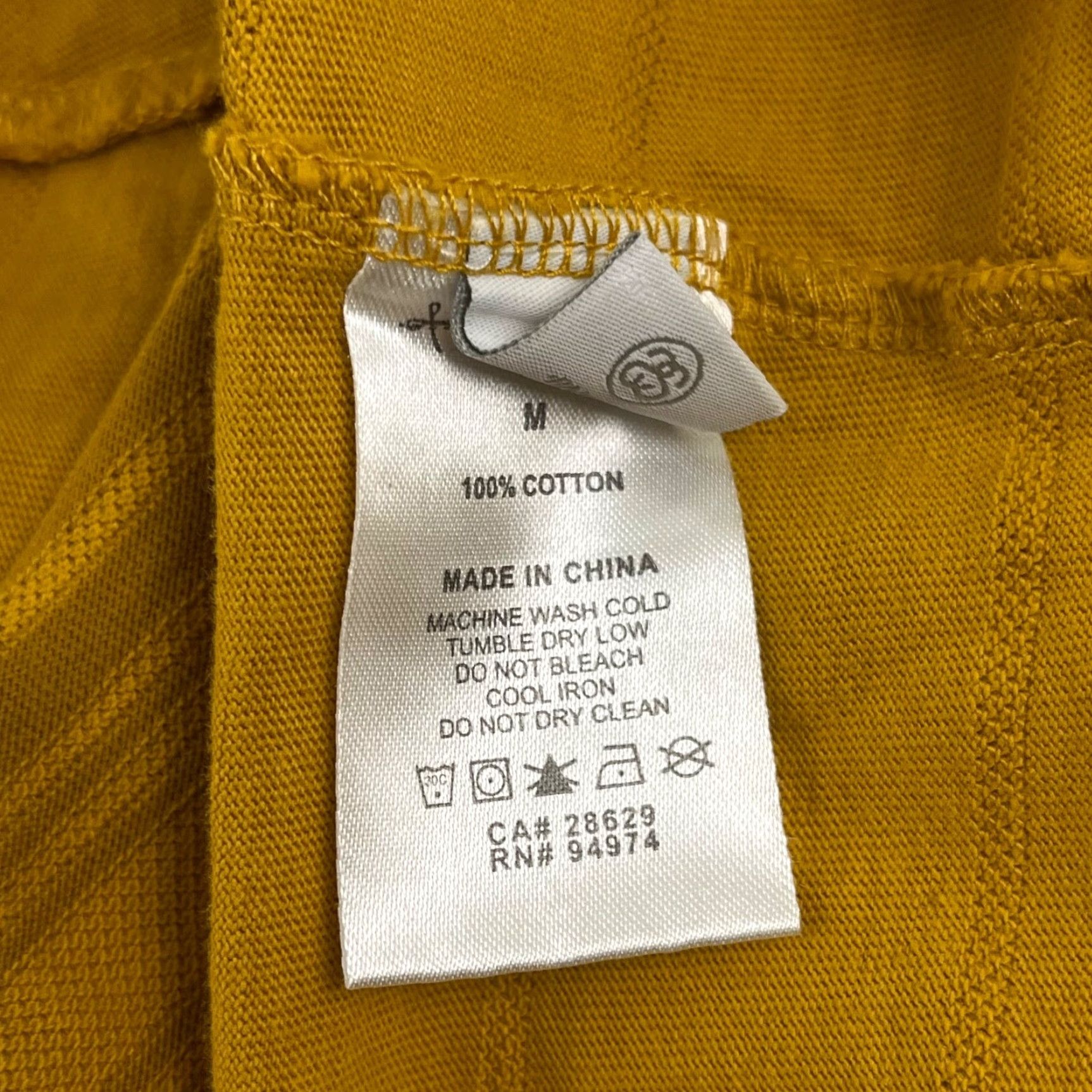 Vintage Stussy Long Sleeve Shirt Mens Medium Yellow Striped Streetwear Skater Size US M / EU 48-50 / 2 - 7 Thumbnail