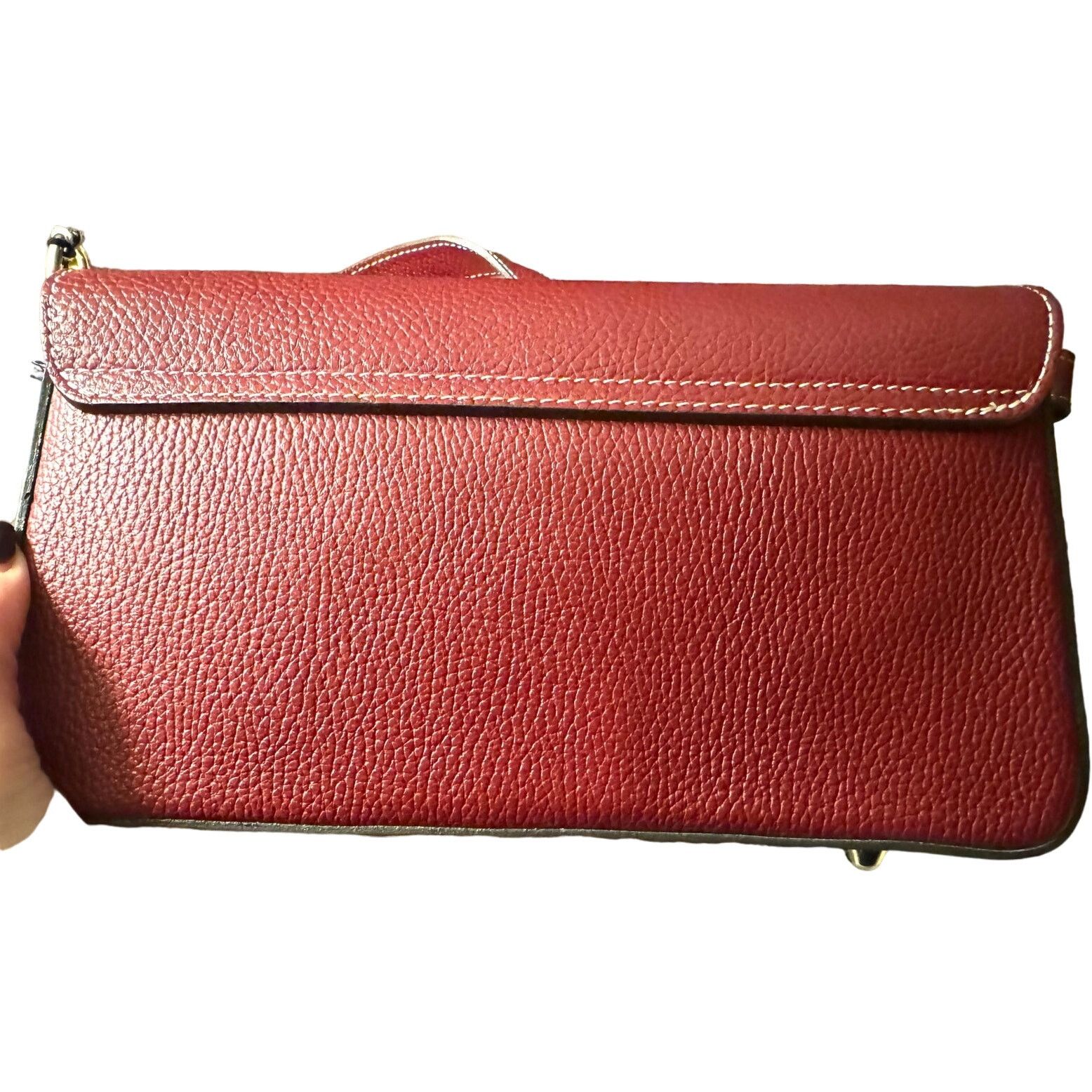 Other Divina Firenze Cranberry Leather Baguette Flap Crossbody Bag Size ONE SIZE - 9 Thumbnail