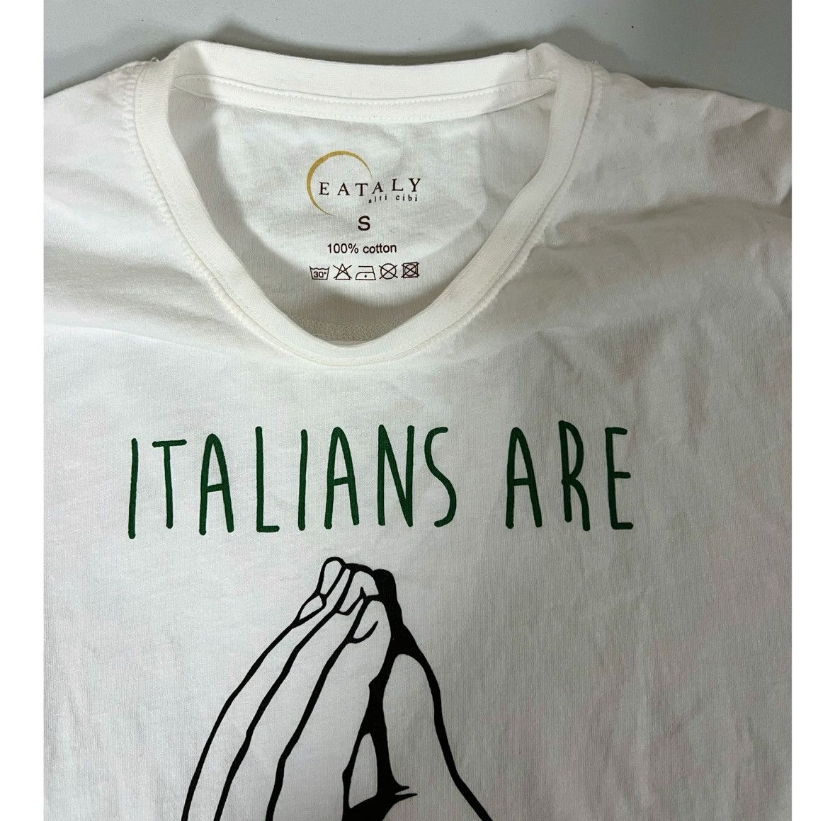 Eaton Eataly ‘Italians Are Everywhere’ T-Shirt Top Tee Size S 🇮🇹✨ Size US S / EU 44-46 / 1 - 2 Thumbnail