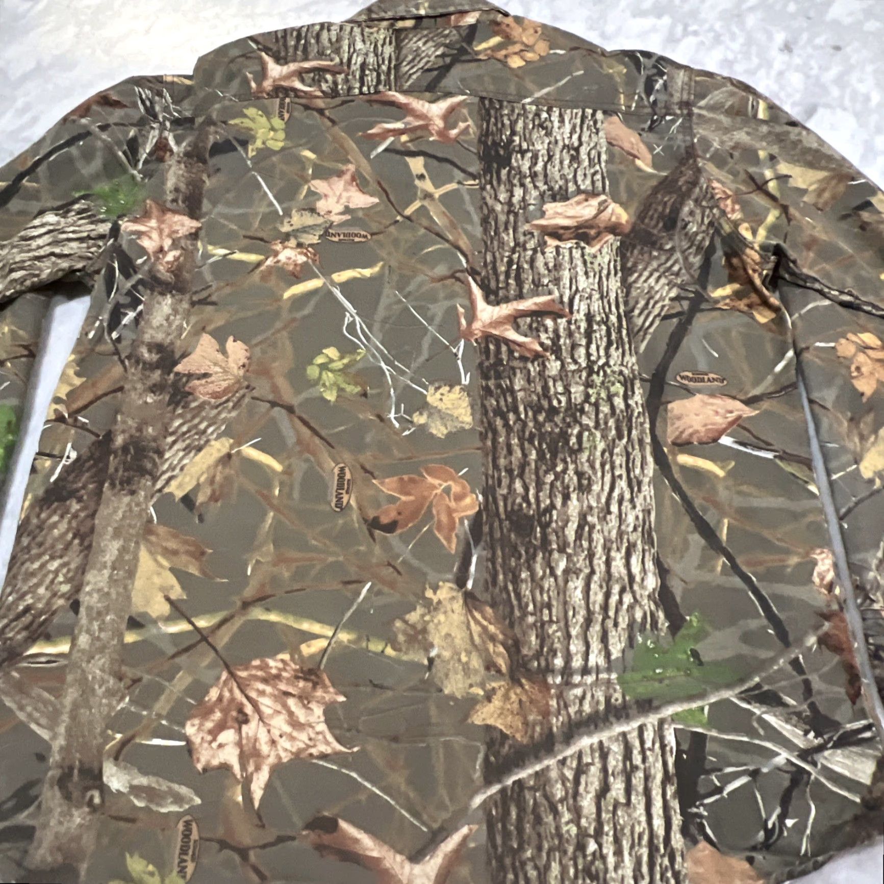 AMO Kings Camo Button Up Shirt Men's Large Long Sleeve Multicolor Camouflage Hunting Travel Size US L / EU 52-54 / 3 - 6 Thumbnail