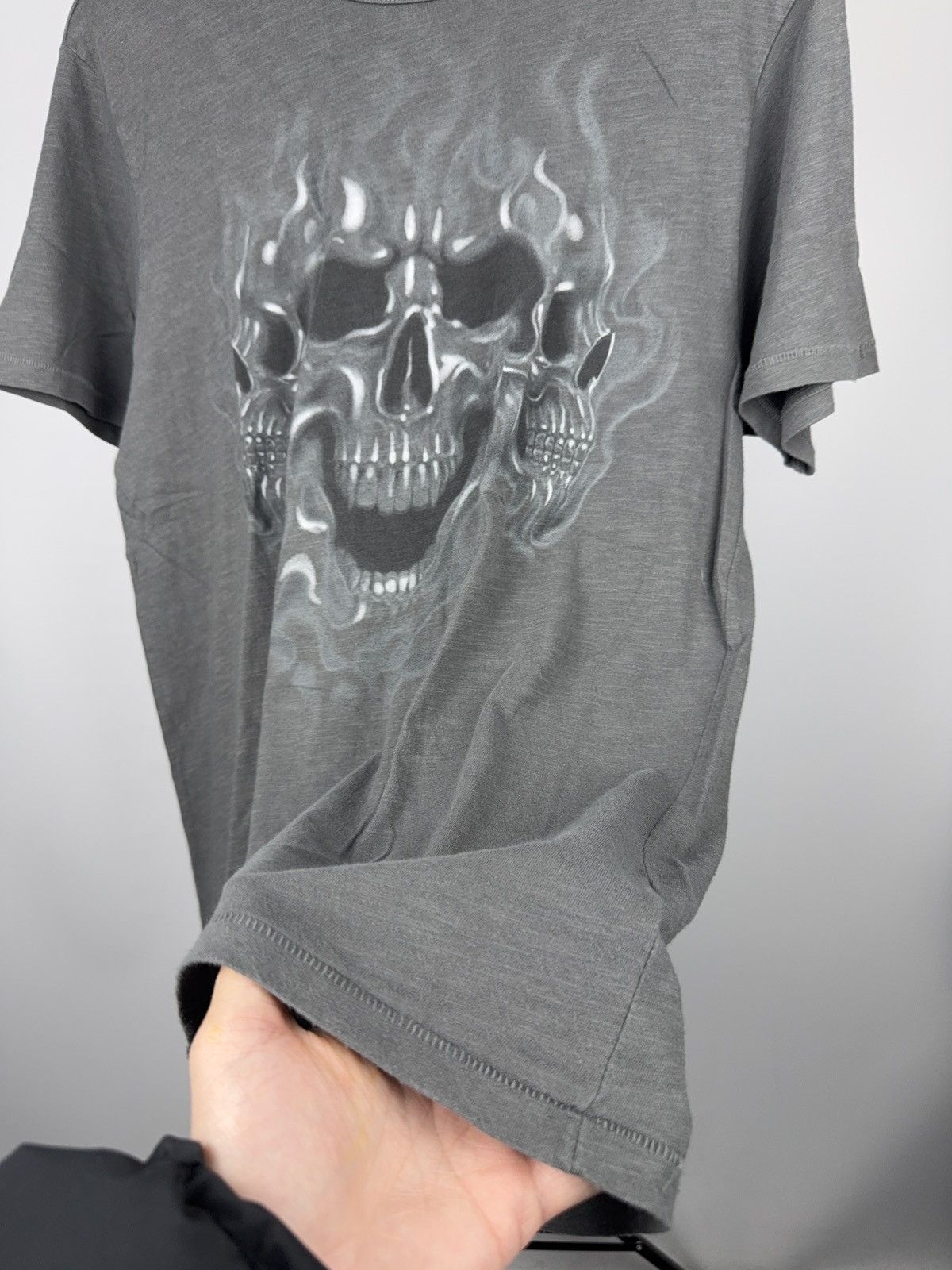 Vintage 00s Highway To Hell Triple Skull Graphic USA Biker T-Shirt L Size US L / EU 52-54 / 3 - 3 Thumbnail