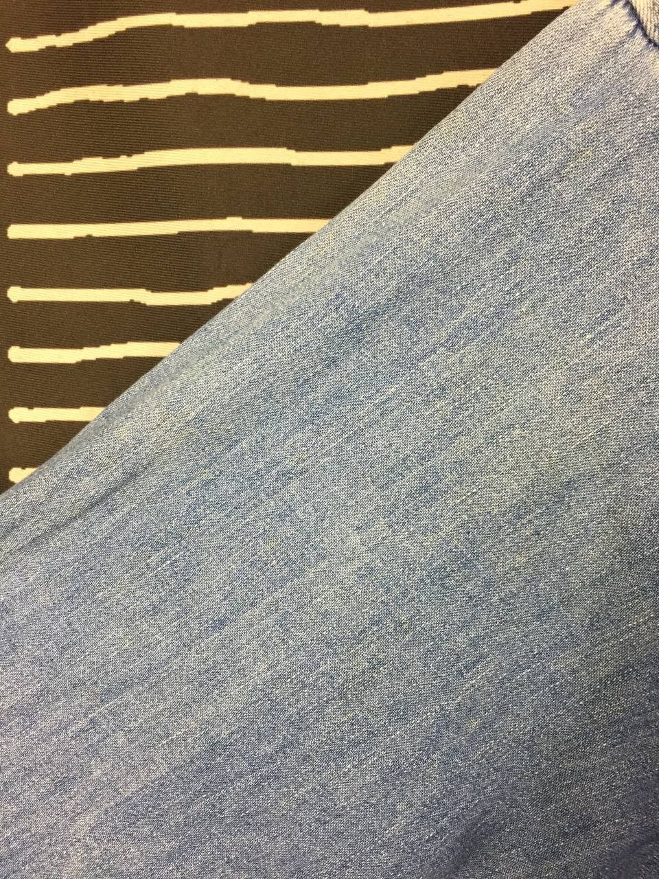 Blue Blue Japan Blue Blue Japan Distressed Sawtooth Western Denim Shirt Size US M / EU 48-50 / 2 - 8 Thumbnail