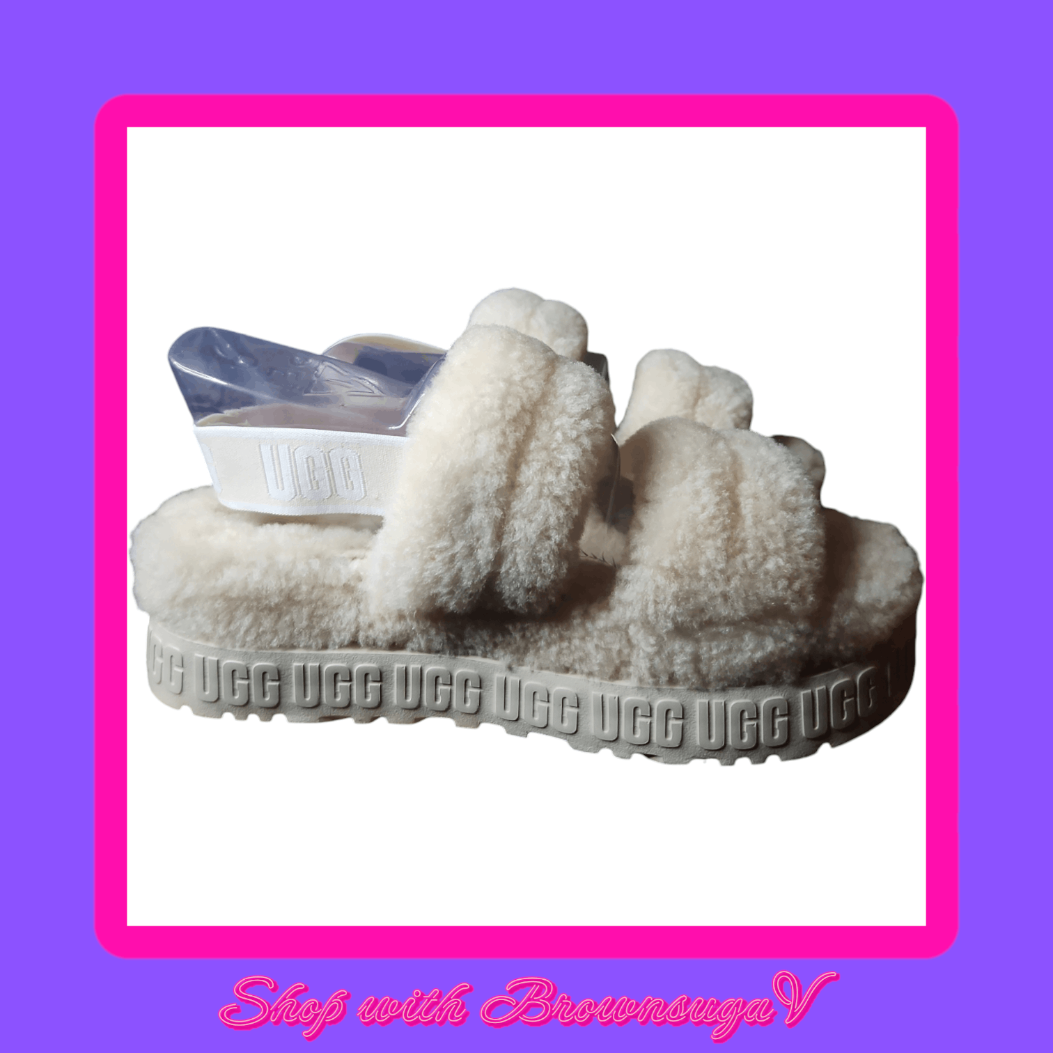 Ugg UGG OH FLUFFITA PLATFORM SANDALS Size US 8 / IT 38 - 3 Thumbnail