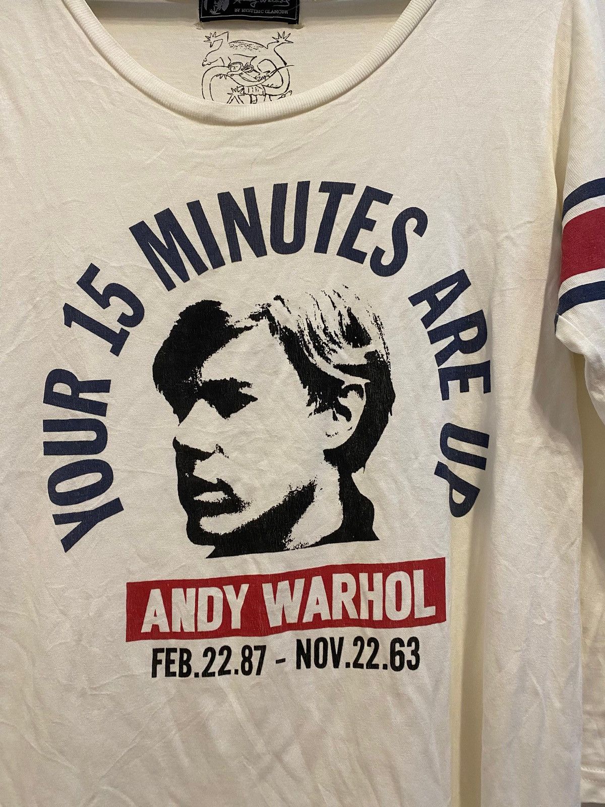 Andy Warhol × Hysteric Glamour Andy Warhol × Hysteric Glamour “Your 15 Minutes Are Up” Size M / US 6-8 / IT 42-44 - 3 Thumbnail
