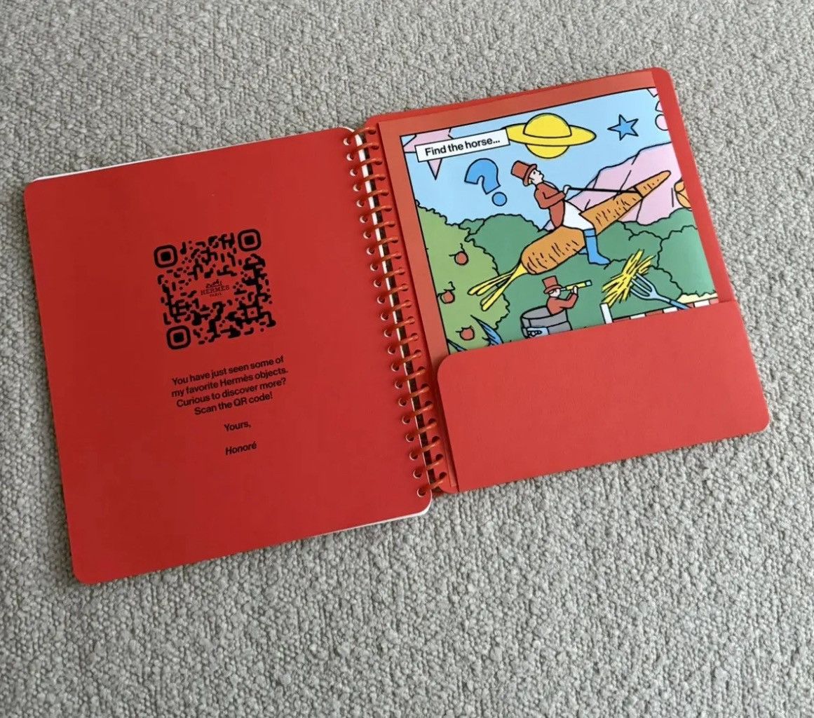 Hermes HERMES Gift Notebook / Coloring Book "Mystery At The Grooms" Size ONE SIZE - 3 Thumbnail