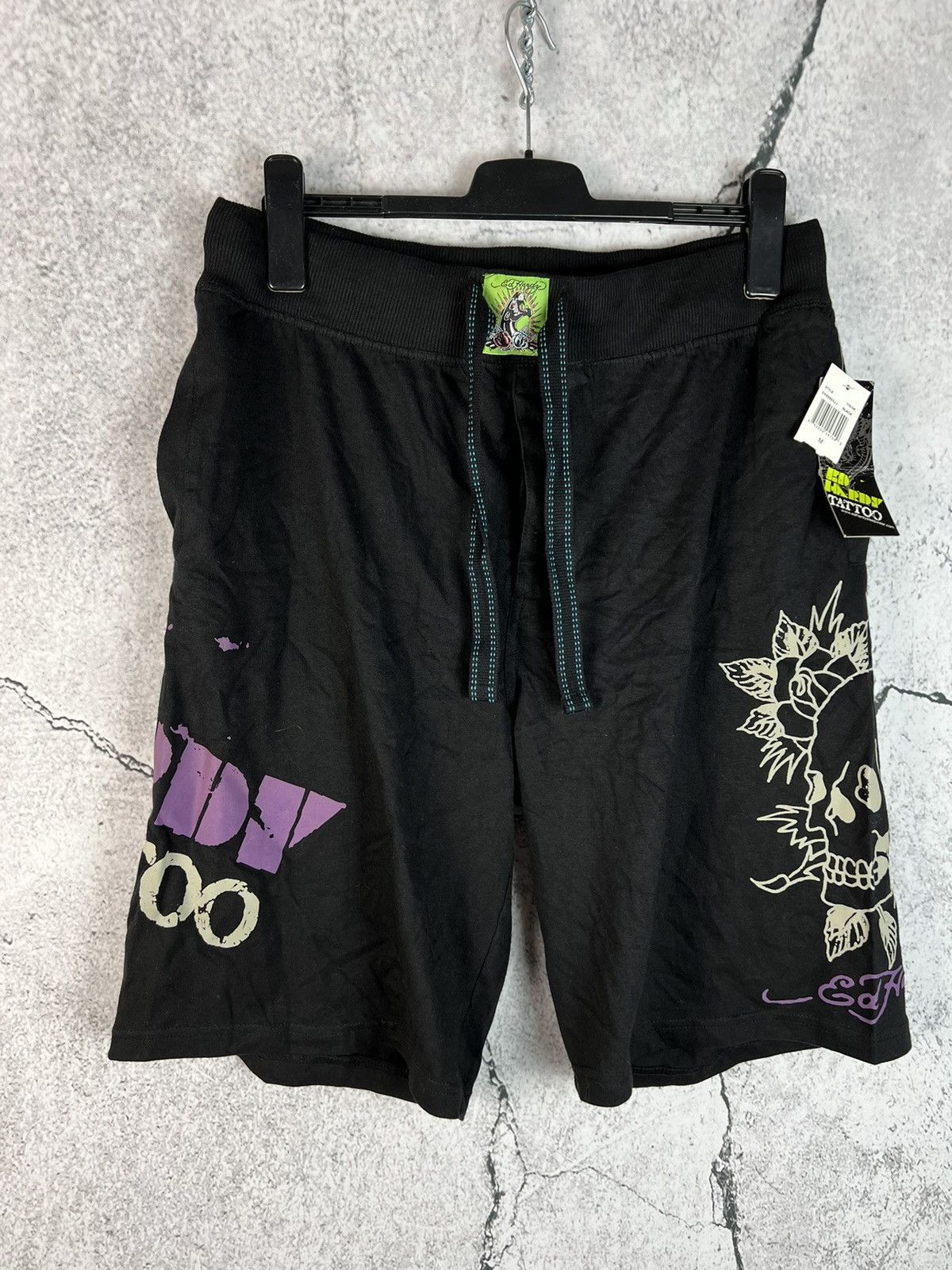 Ed Hardy Ed hardy x Christian Audigier faded y2k shorts Size US 32 / EU 48 - 1 Thumbnail