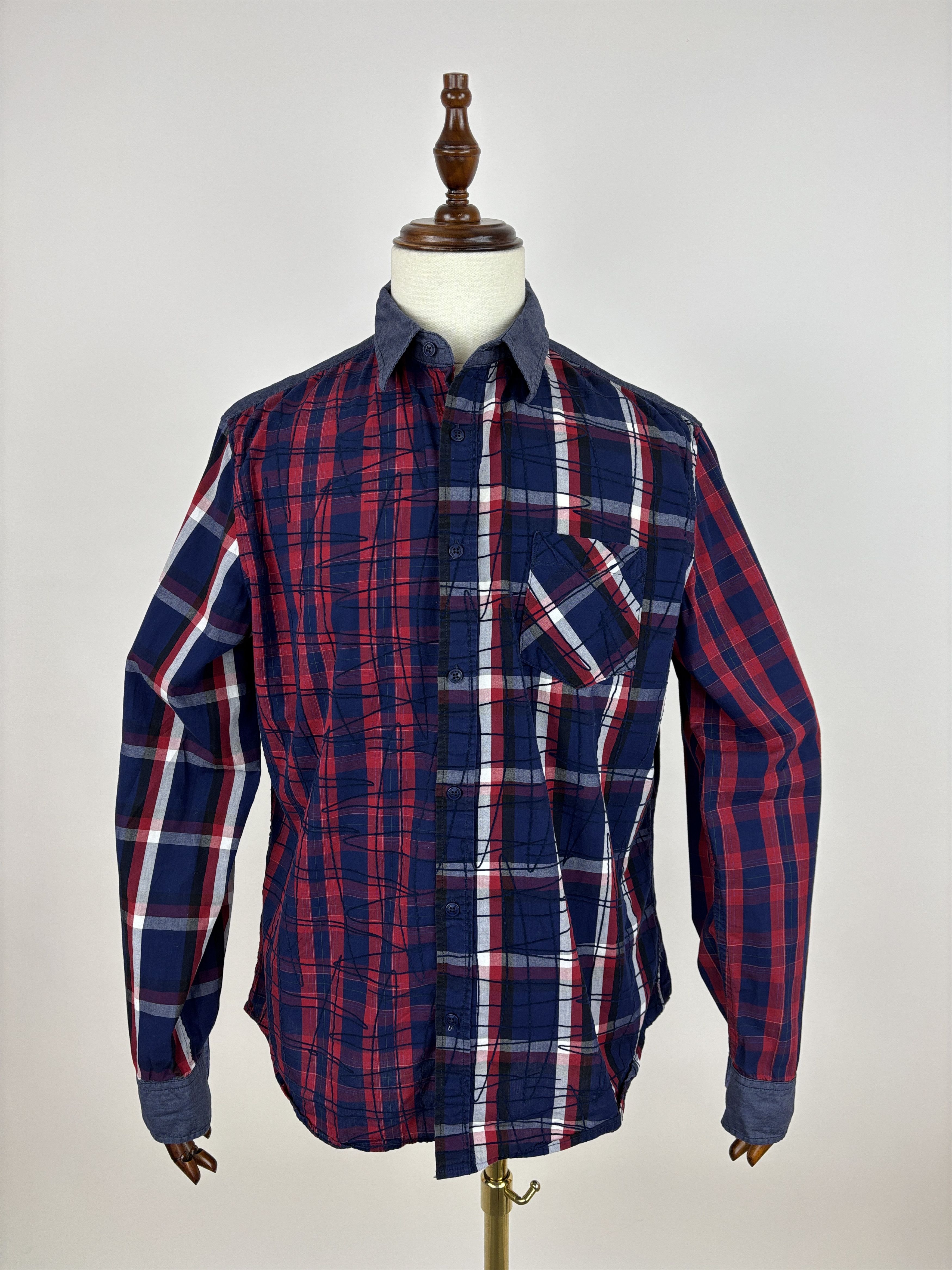 Desigual Desigual Check Long Sleeve Shirt Size US L / EU 52-54 / 3 - 2 Thumbnail