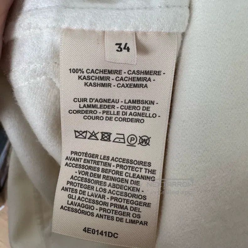 Hermes Hermes Milkshake White Cashmere Overcoat Size XXS / US 00 / IT 34 - 4 Thumbnail