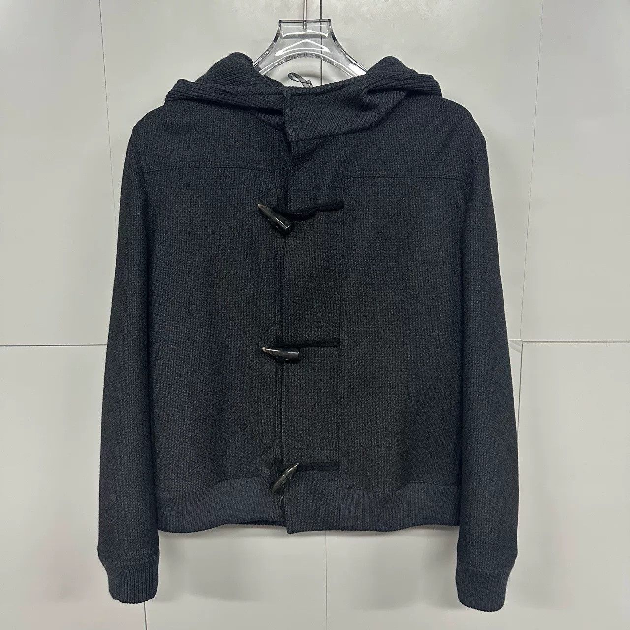 Dior dior knitted hooded jacket in dark gray Size US M / EU 48-50 / 2 - 1 Thumbnail