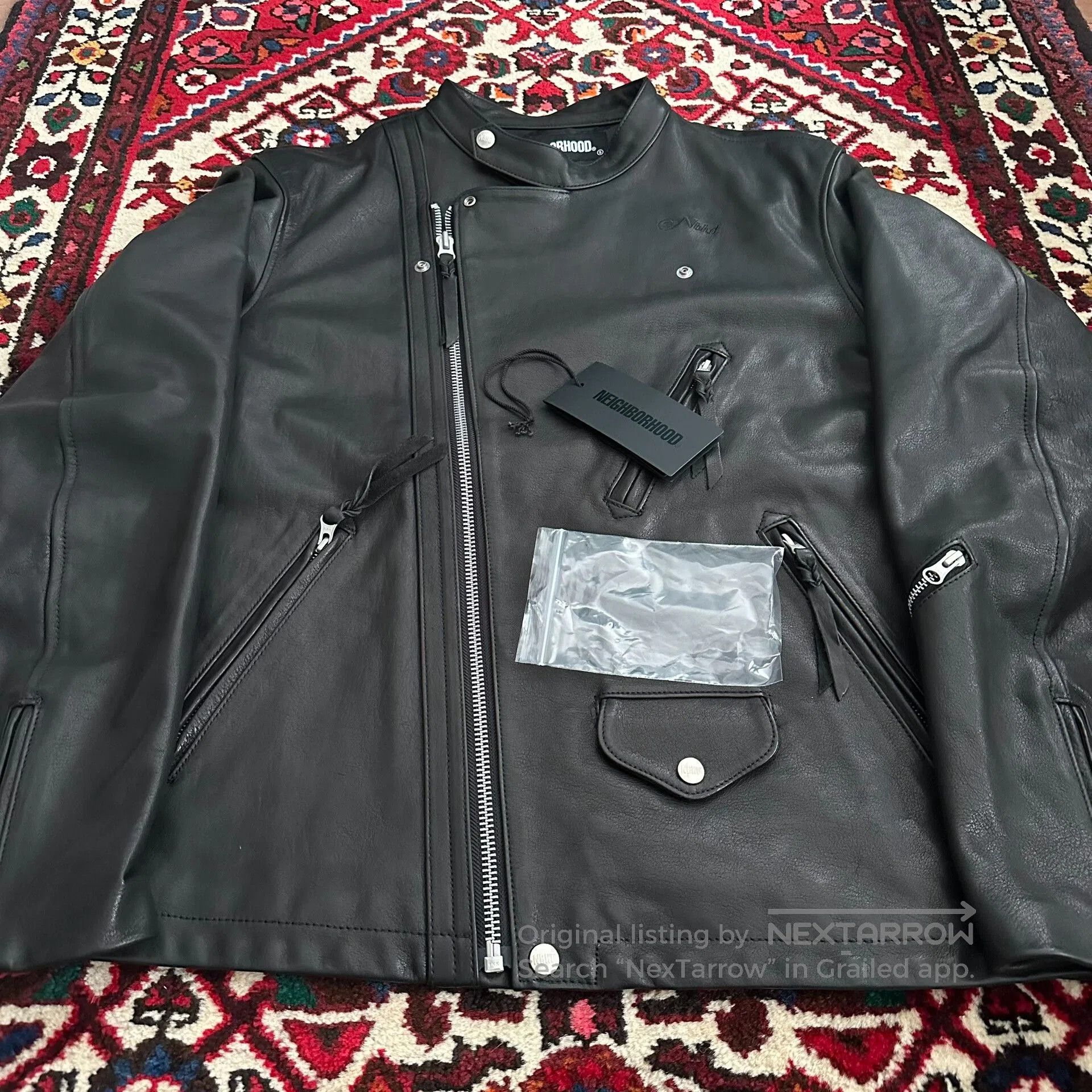 Neighborhood neighborhood leather jacket in XL size. Size US XL / EU 56 / 4 - 3 Thumbnail