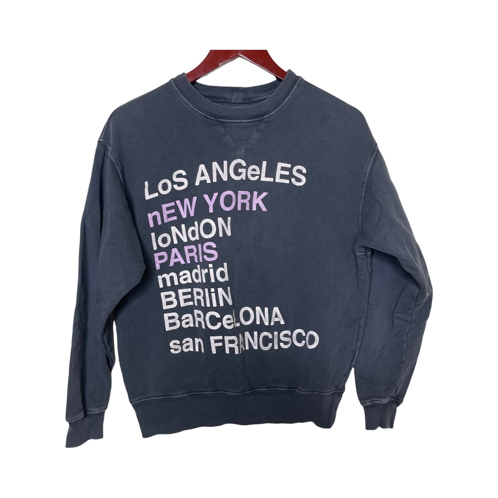 Anine Bing Anine Bing City Love Sweatshirt in grey sz XS Size XS / US 0-2 / IT 36-38 - 1 Thumbnail