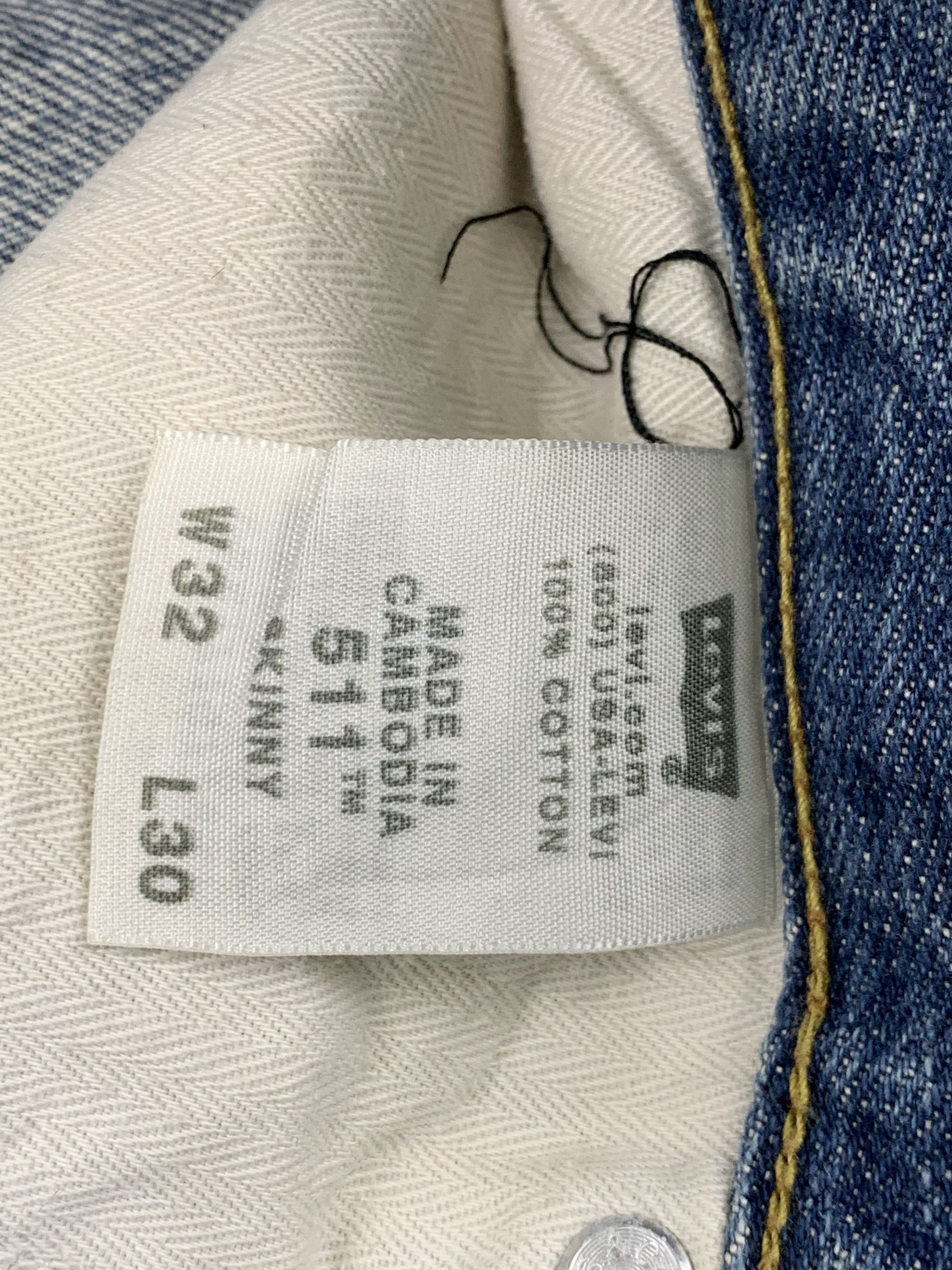 Levi's Vintage Levis 511 Faded Blue Jeans DP1780 Size US 32 / EU 48 - 13 Thumbnail