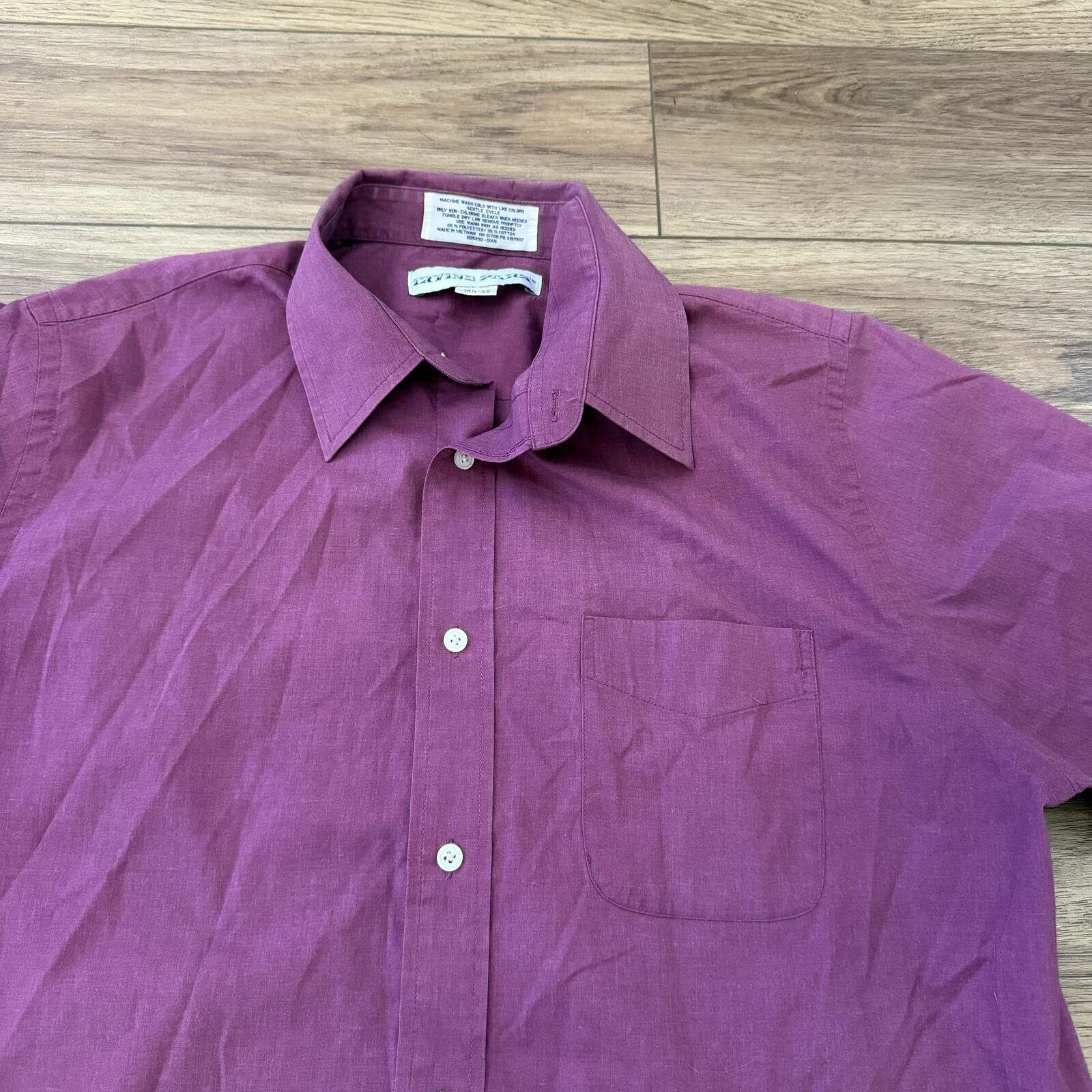Other Vintage 90s Irvine Park Wine Purple Button Up Shirt Size US L / EU 52-54 / 3 - 2 Thumbnail