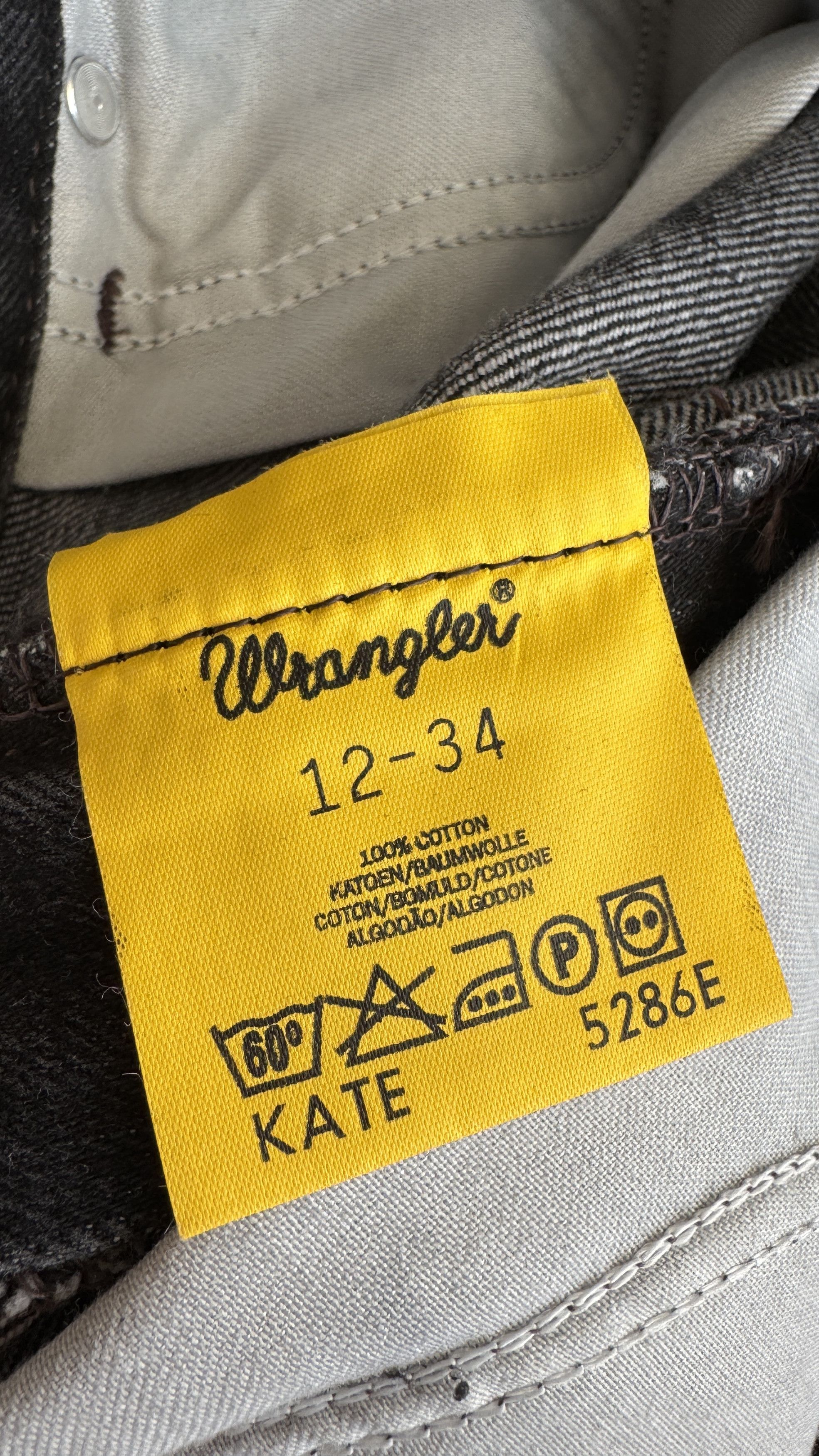 Japanese Brand Helmut Lang Vibe Wrangler Y2K Mudwash Straight Denim Jeans Size US 32 / EU 48 - 7 Thumbnail