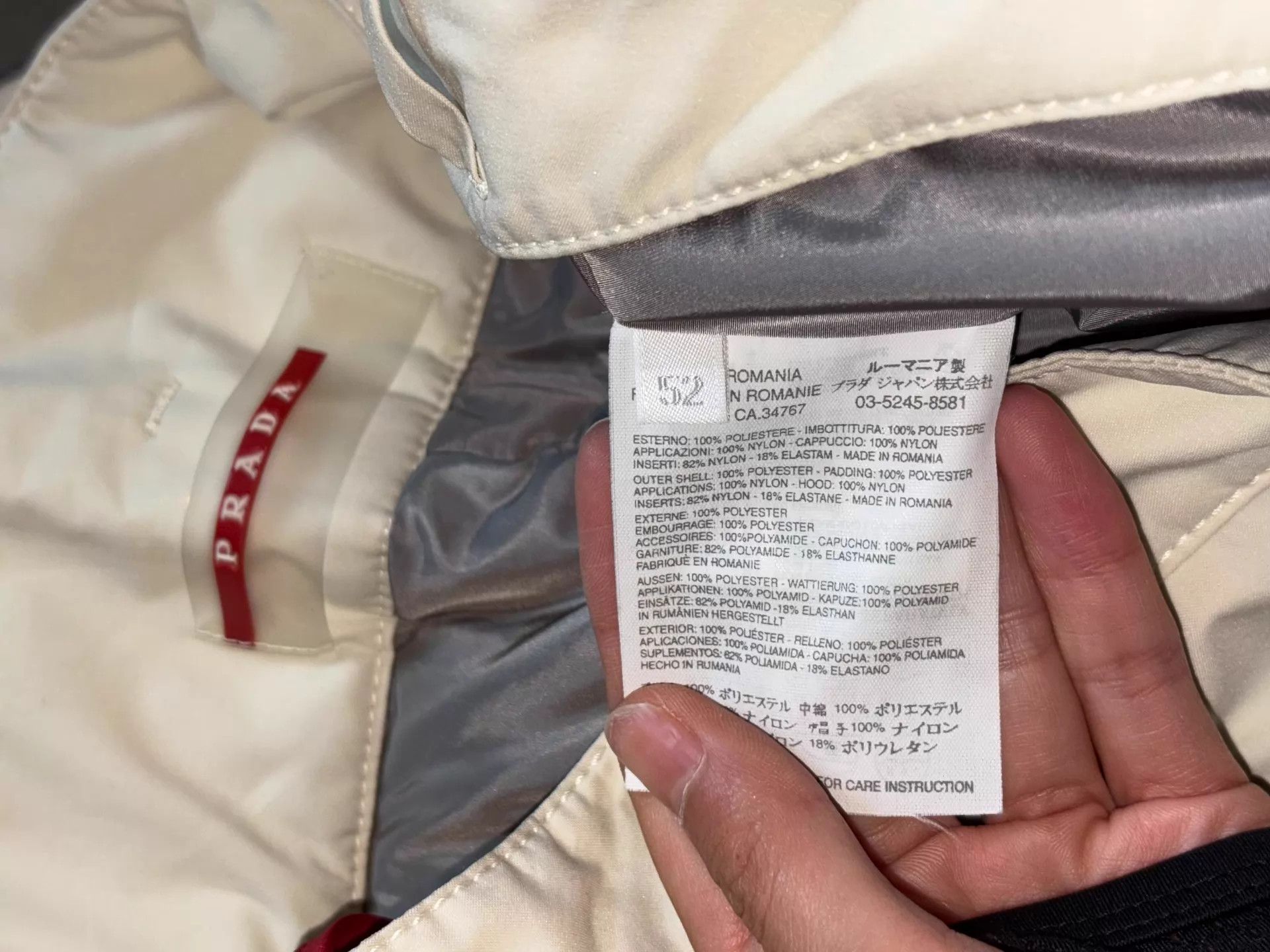 Prada Prada Sport Vintage Gore-Tex Gray-White Snow Pants Size 52 Size US 36 / EU 52 - 7 Thumbnail