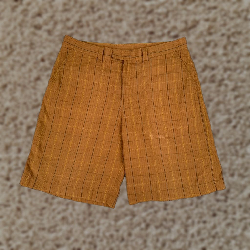 Patagonia Patagonia Shorts Mens 34 Brown Plaid Polyester Cotton Blend 34x10 Vintage Chino Casual Summer Fall Winter Beach Outdoors Mens Size US 34 / EU 50 - 1 Thumbnail