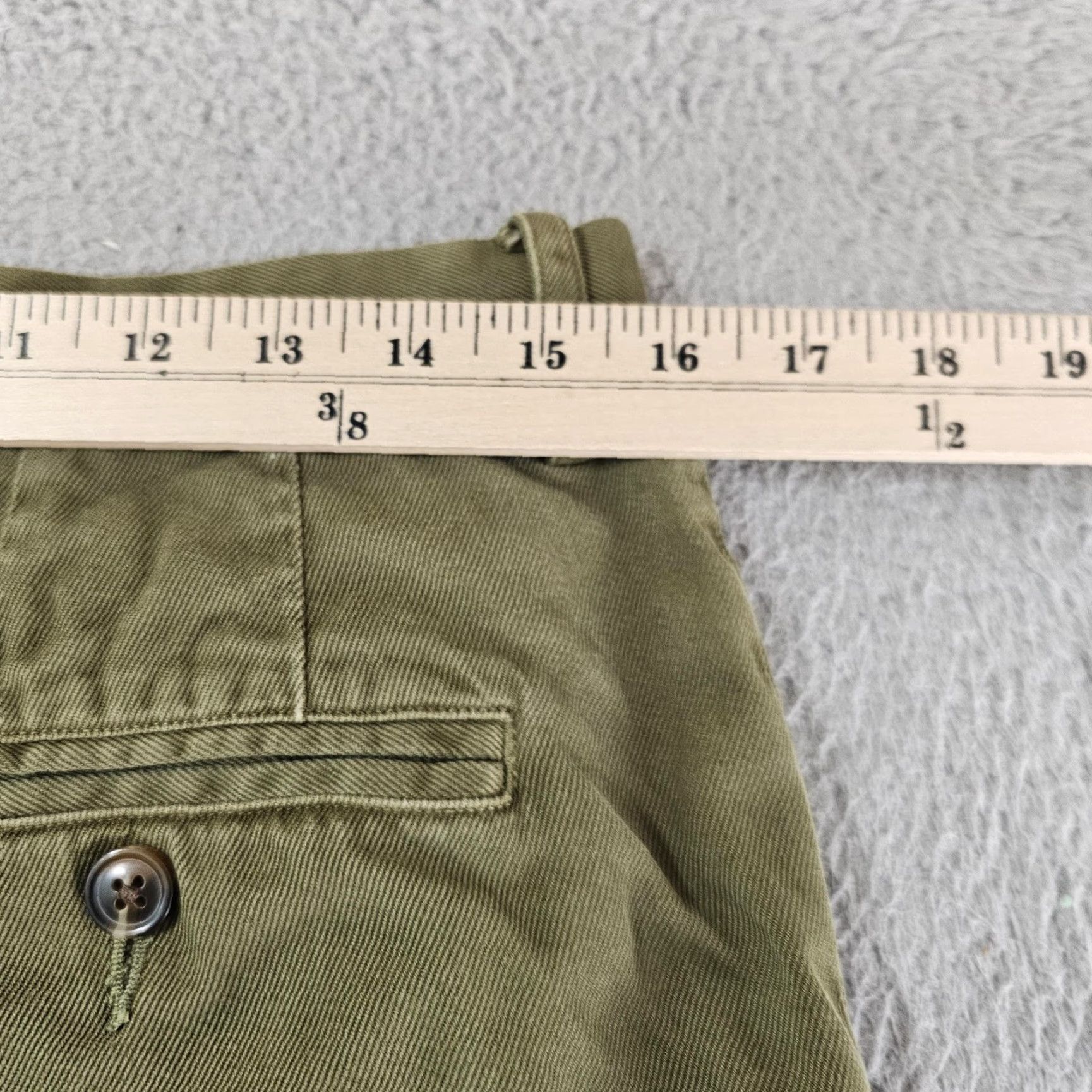 Olive Spier & Mackay Pants Mens 33 Olive Green Slim Fit Chino Cotton Casual Flat Front Chino Pants Mens 33 Olive Green Slim Fit Flat Front Cotton Casual Size US 33 - 7 Thumbnail
