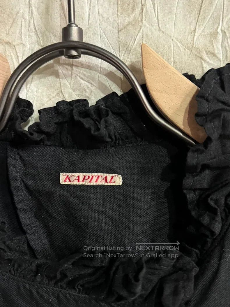 Kapital Kapital Shirt with lace design and pockets on both sides Size US S / EU 44-46 / 1 - 6 Thumbnail